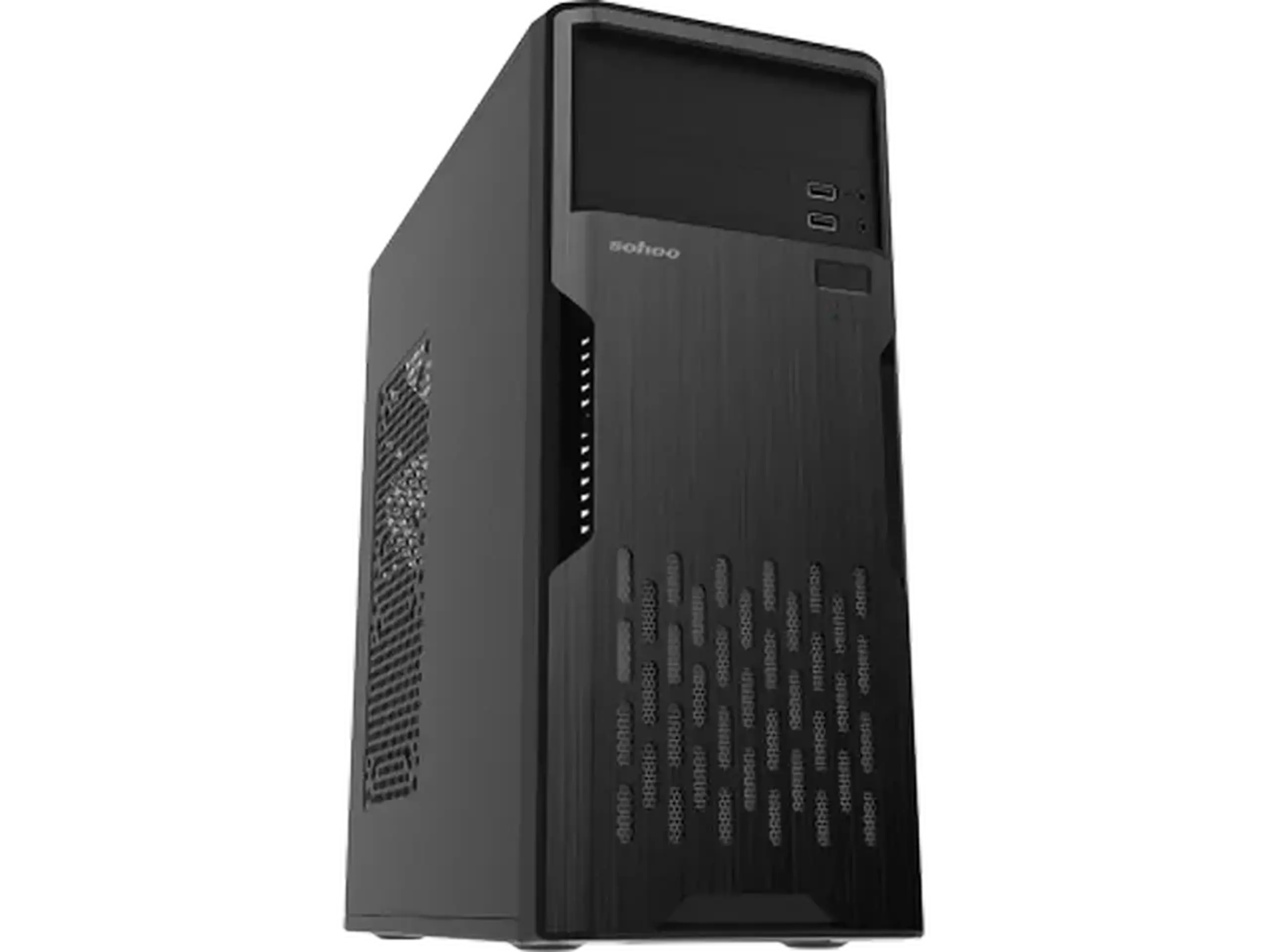 Carcasă PC Sohoo 2810BK, Midi-Tower, ATX, Negru