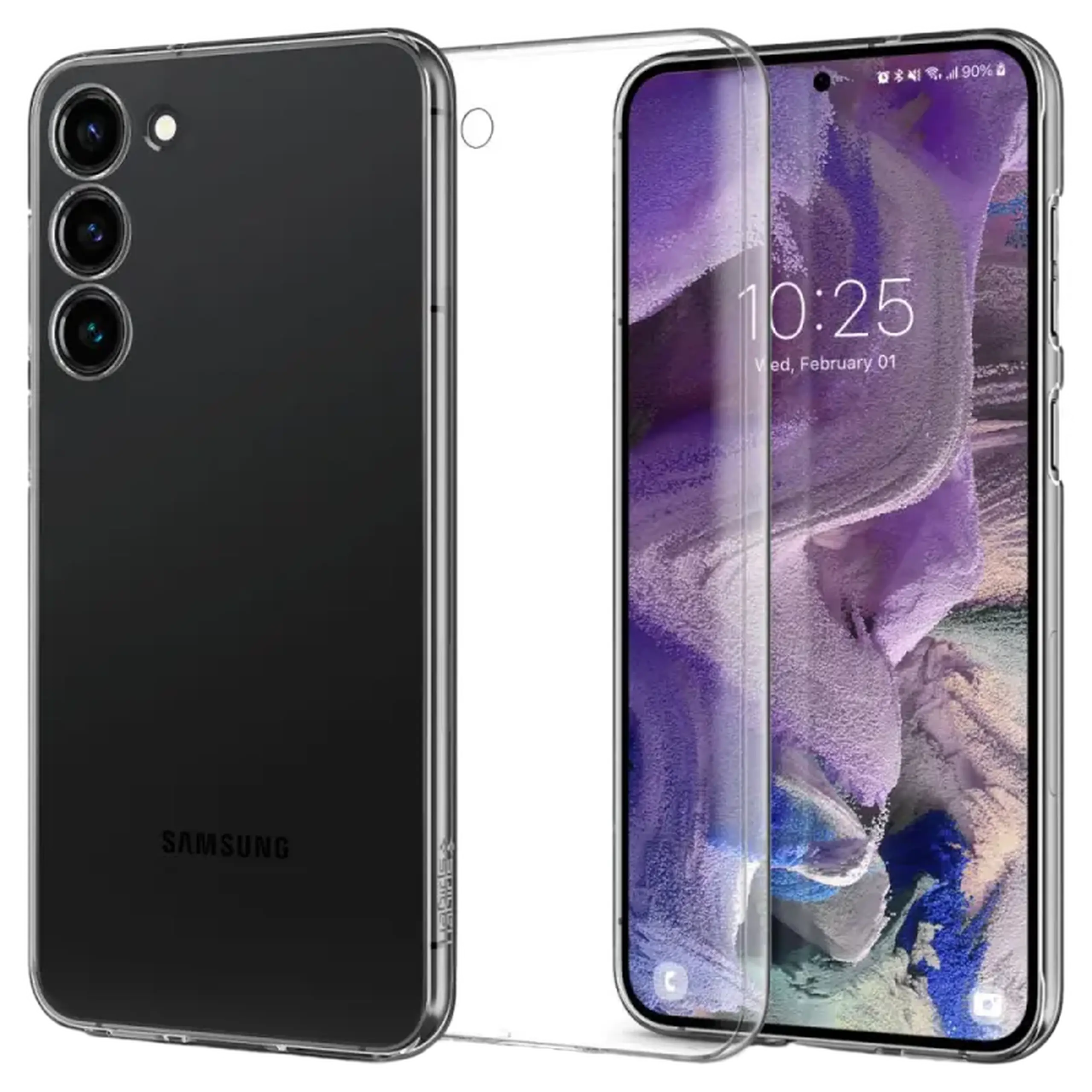 Husă Spigen Samsung S23, Airskin, Crystal Clear