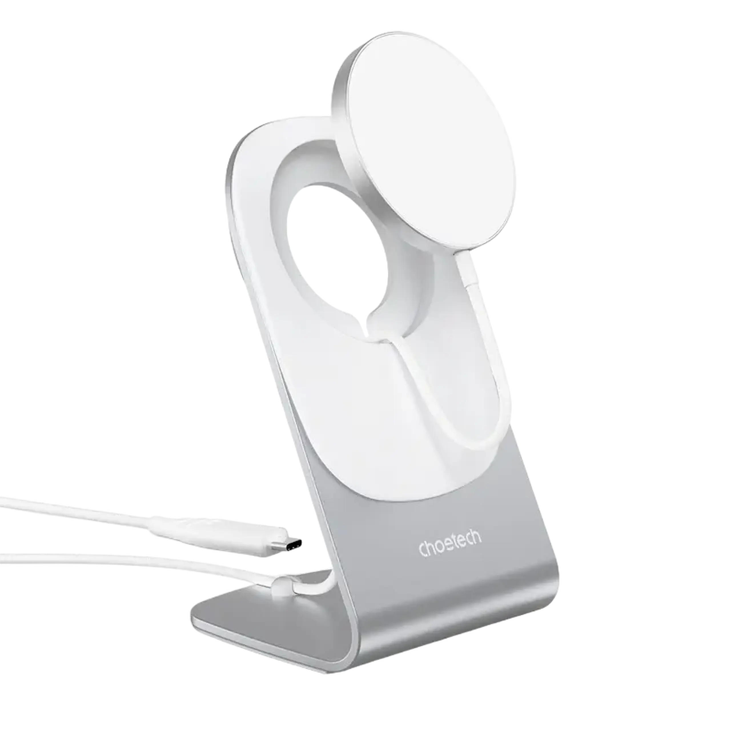 Încărcător wireless Choetech H046 + T518-F, 15 W, Alb