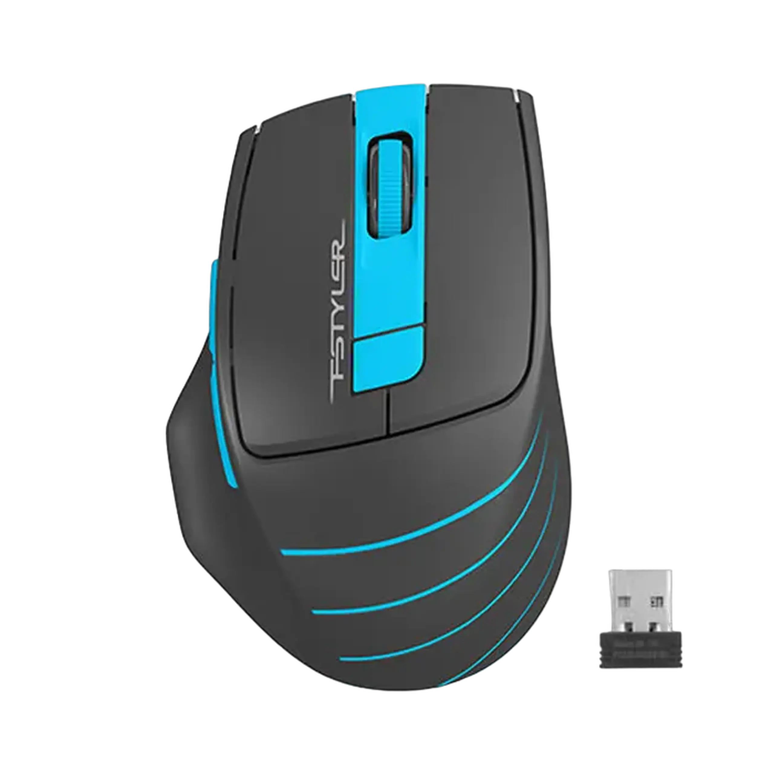 Mouse Wireless A4Tech FG30S, Gri/Albastru
