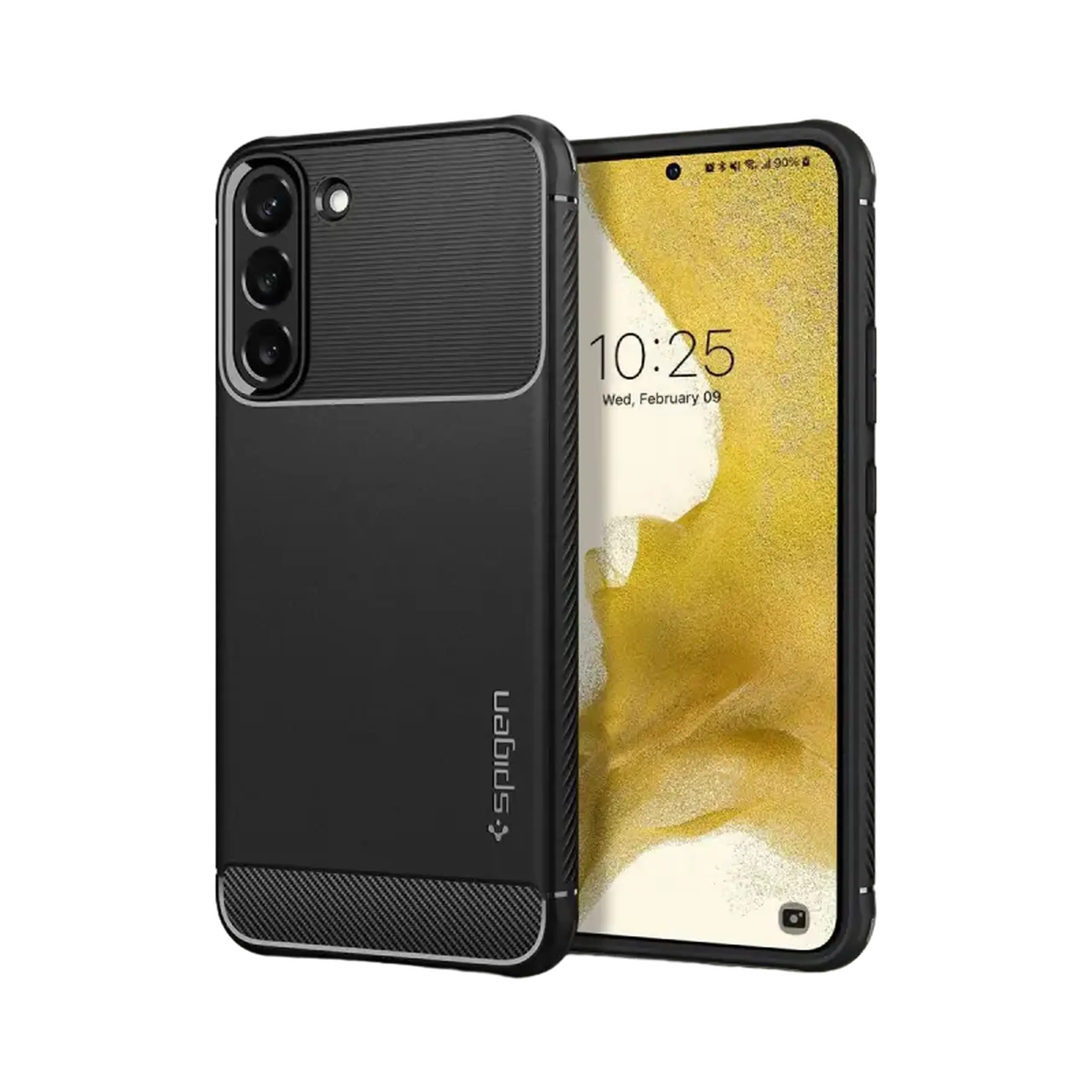 Husă Spigen Samsung S22, Rugged Armor, Negru mat