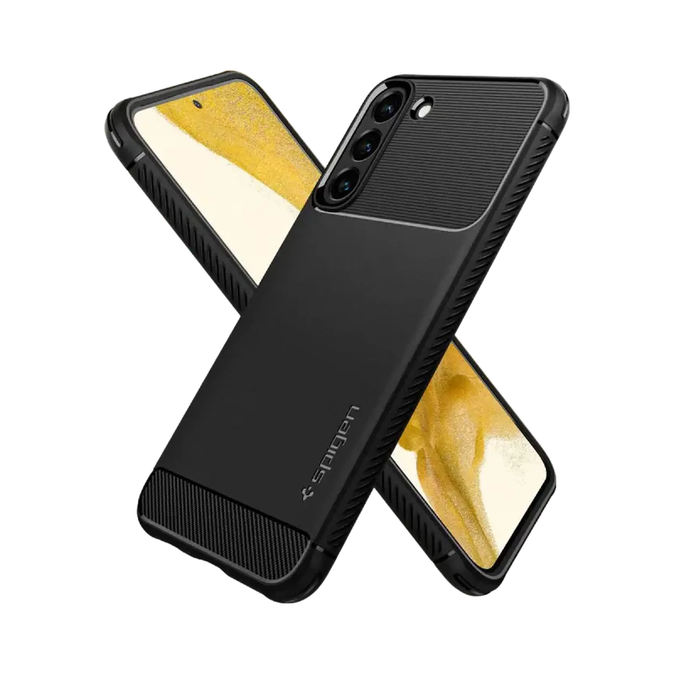 Husă Spigen Samsung S22, Rugged Armor, Negru mat