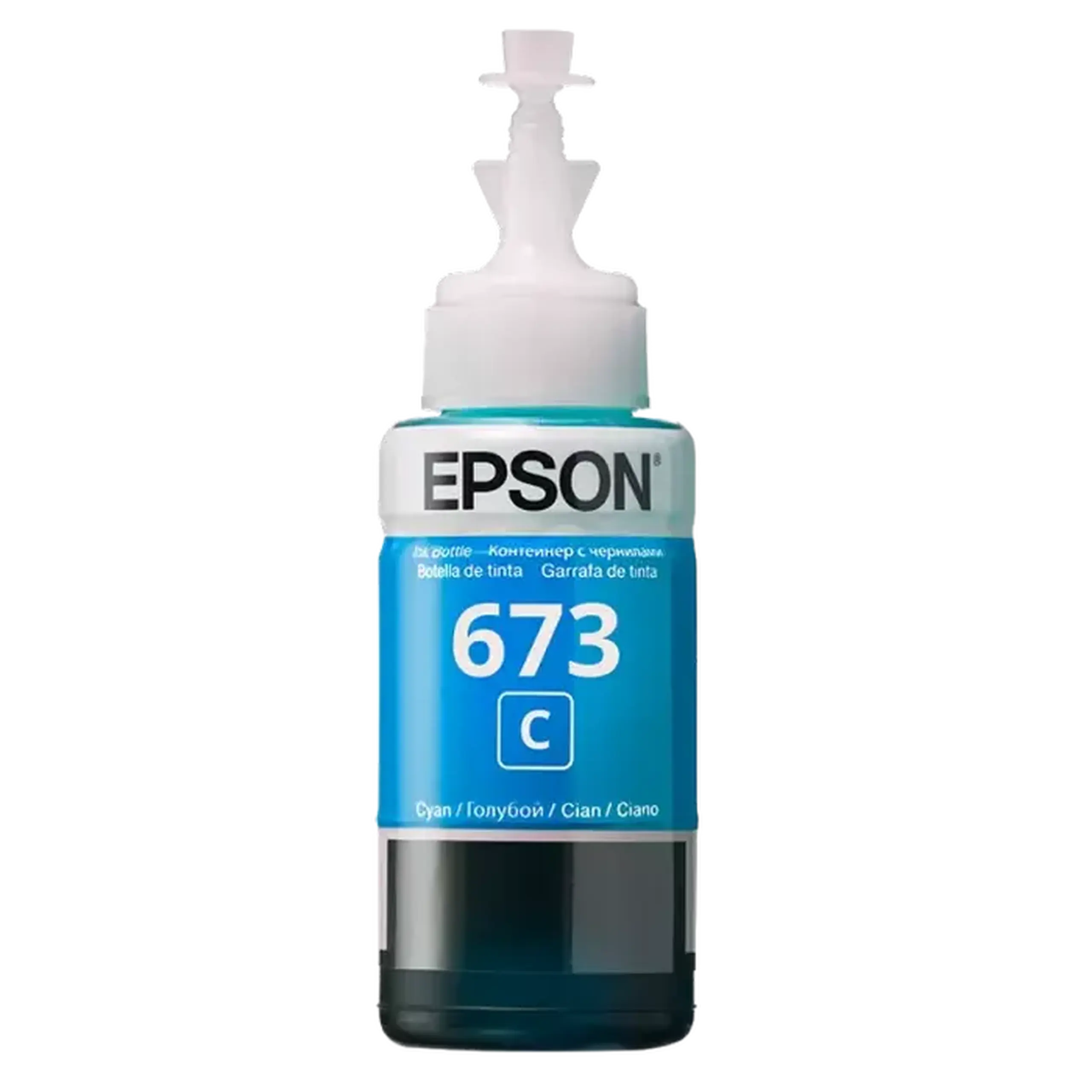 Recipient de cerneală Epson T673, 70ml, Cyan