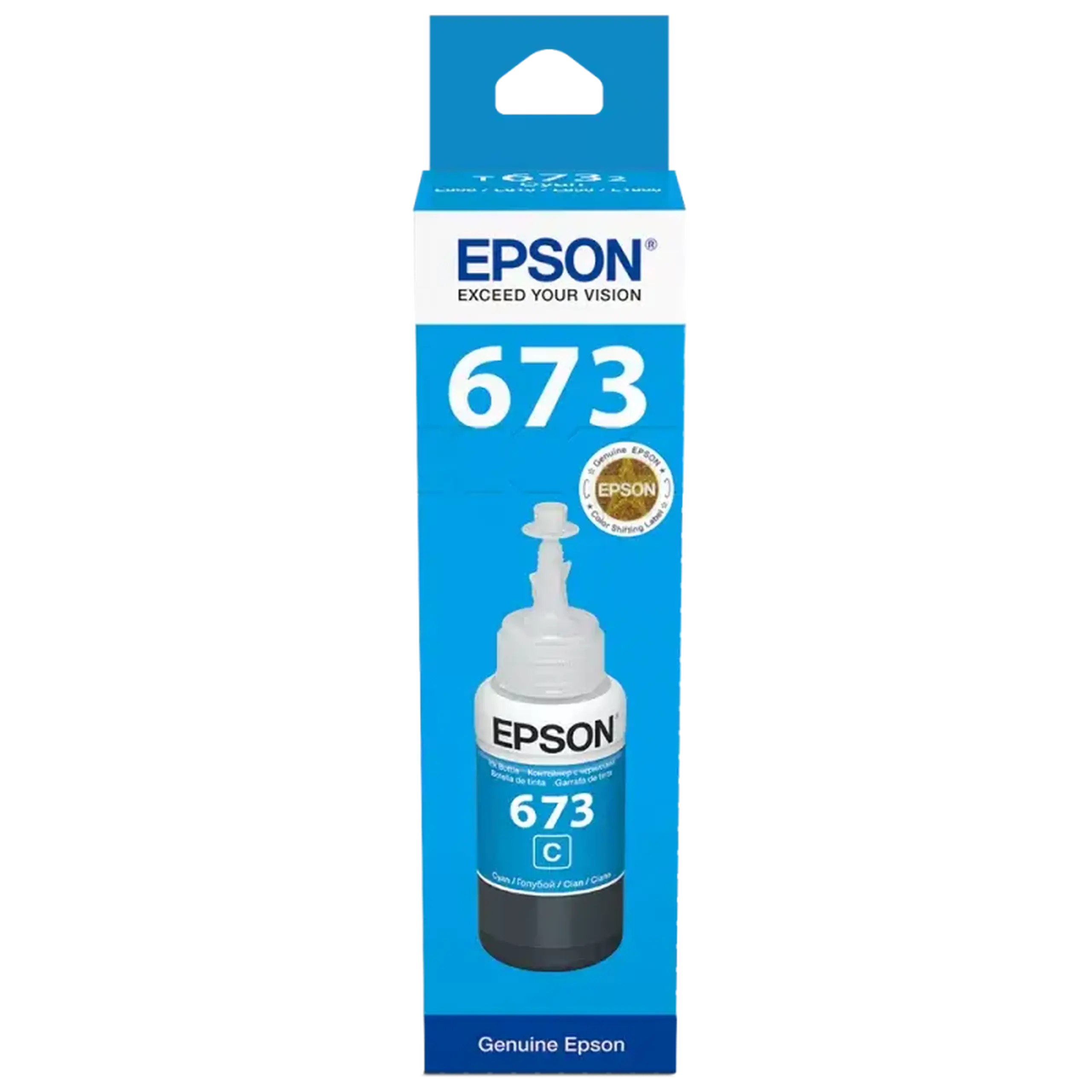 Recipient de cerneală Epson T673, 70ml, Cyan
