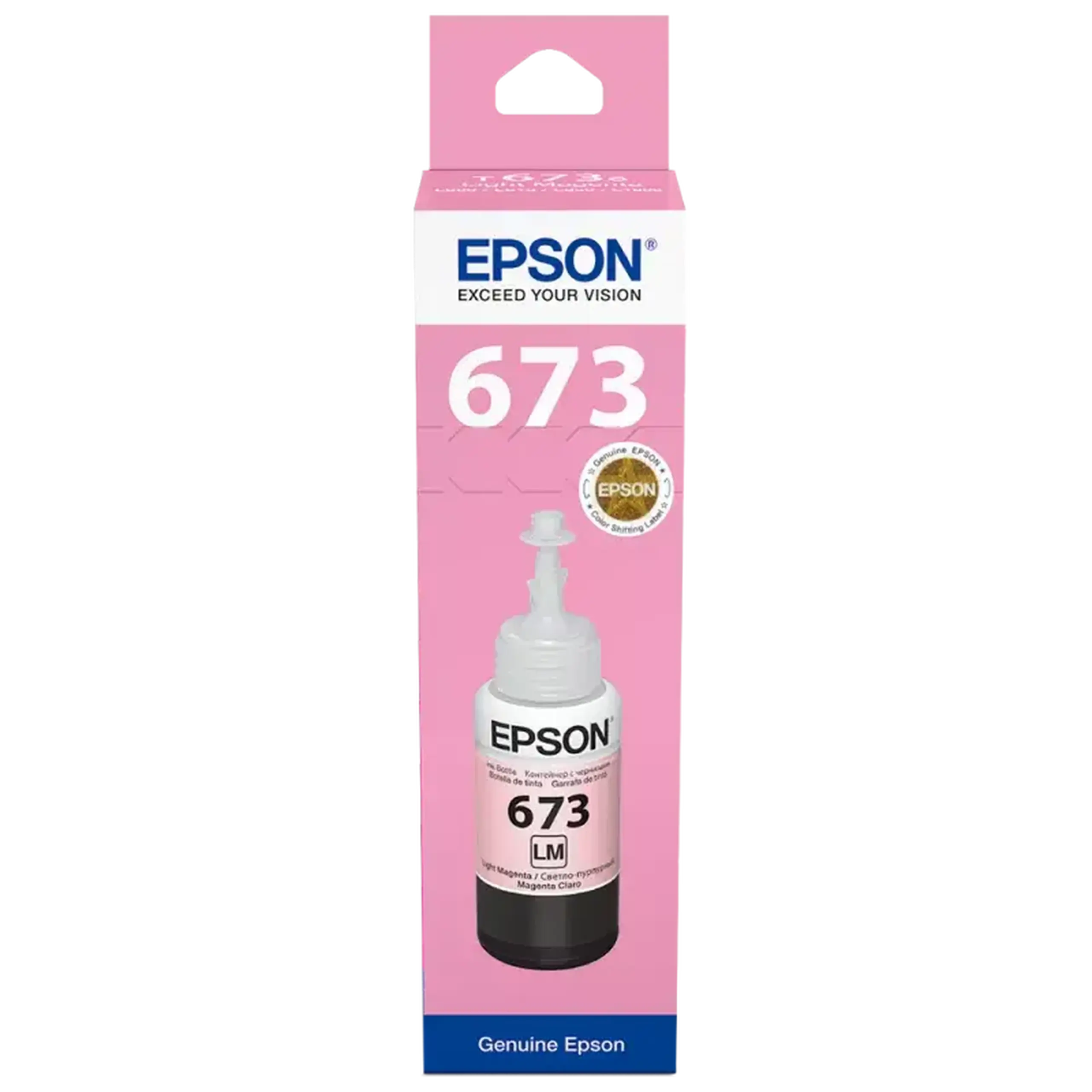 Recipient de cerneală Epson T673, 70ml, Magenta Deschisa