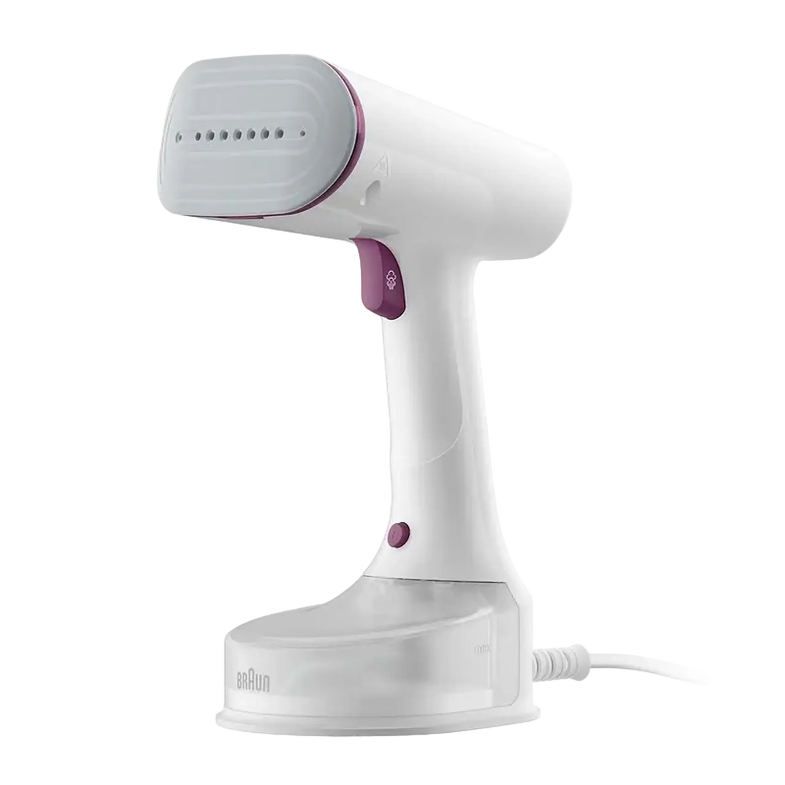 Aparat de călcat vertical cu aburi Braun GS 5011 PU, Alb