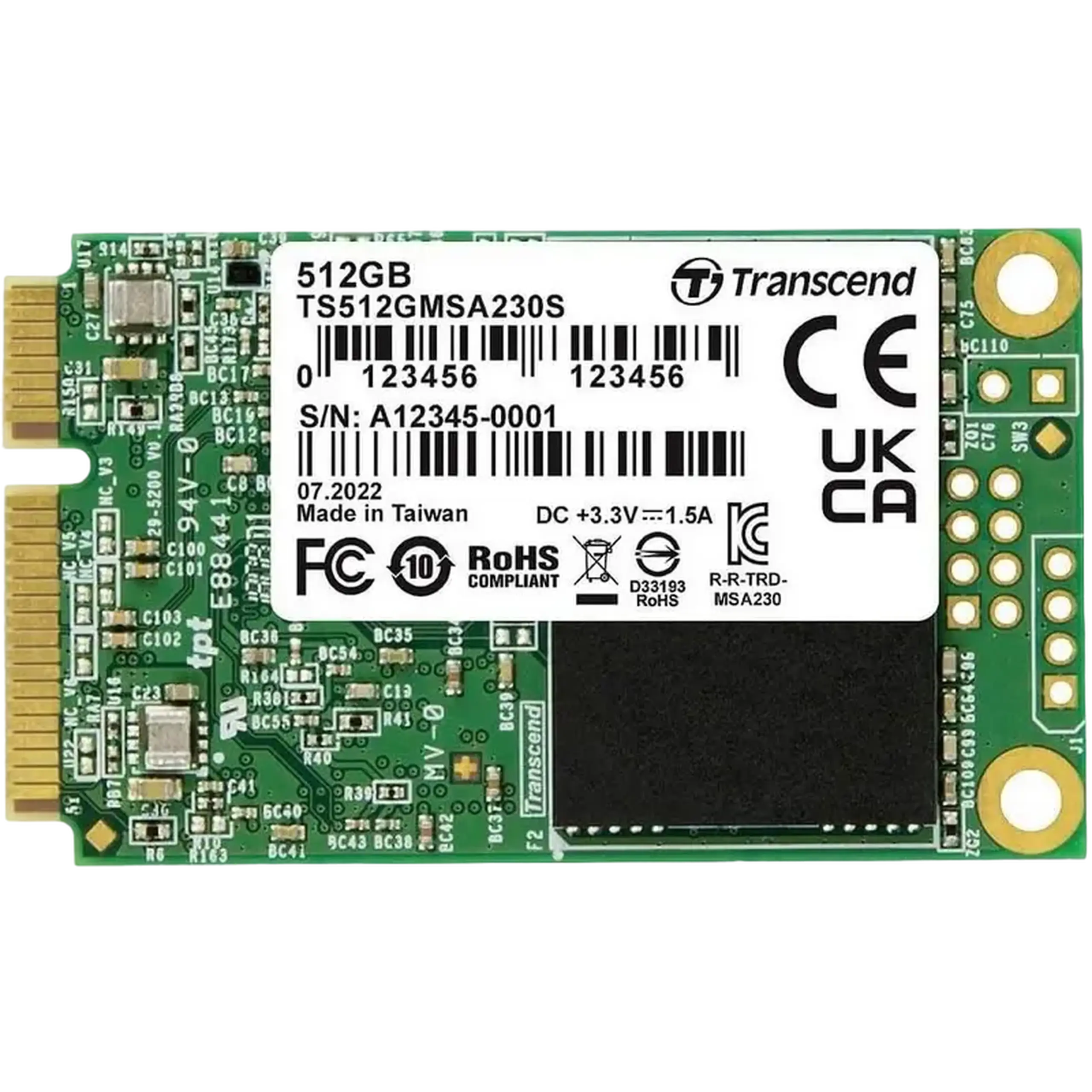Unitate SSD Transcend SSD230S, 512GB, TS512GMSA230S