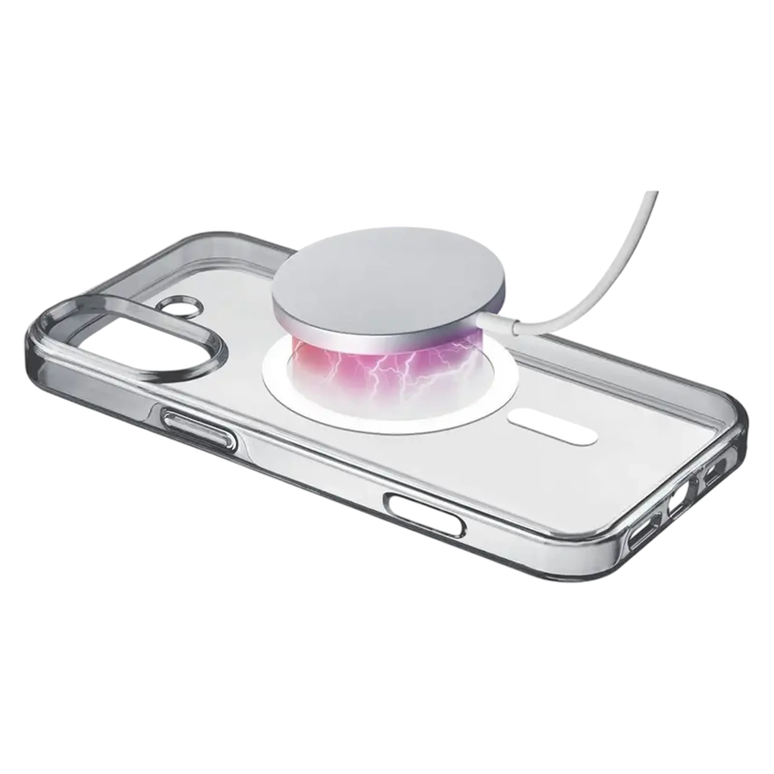 Husă Cellularline Gloss Mag - iPhone 16, Transparent