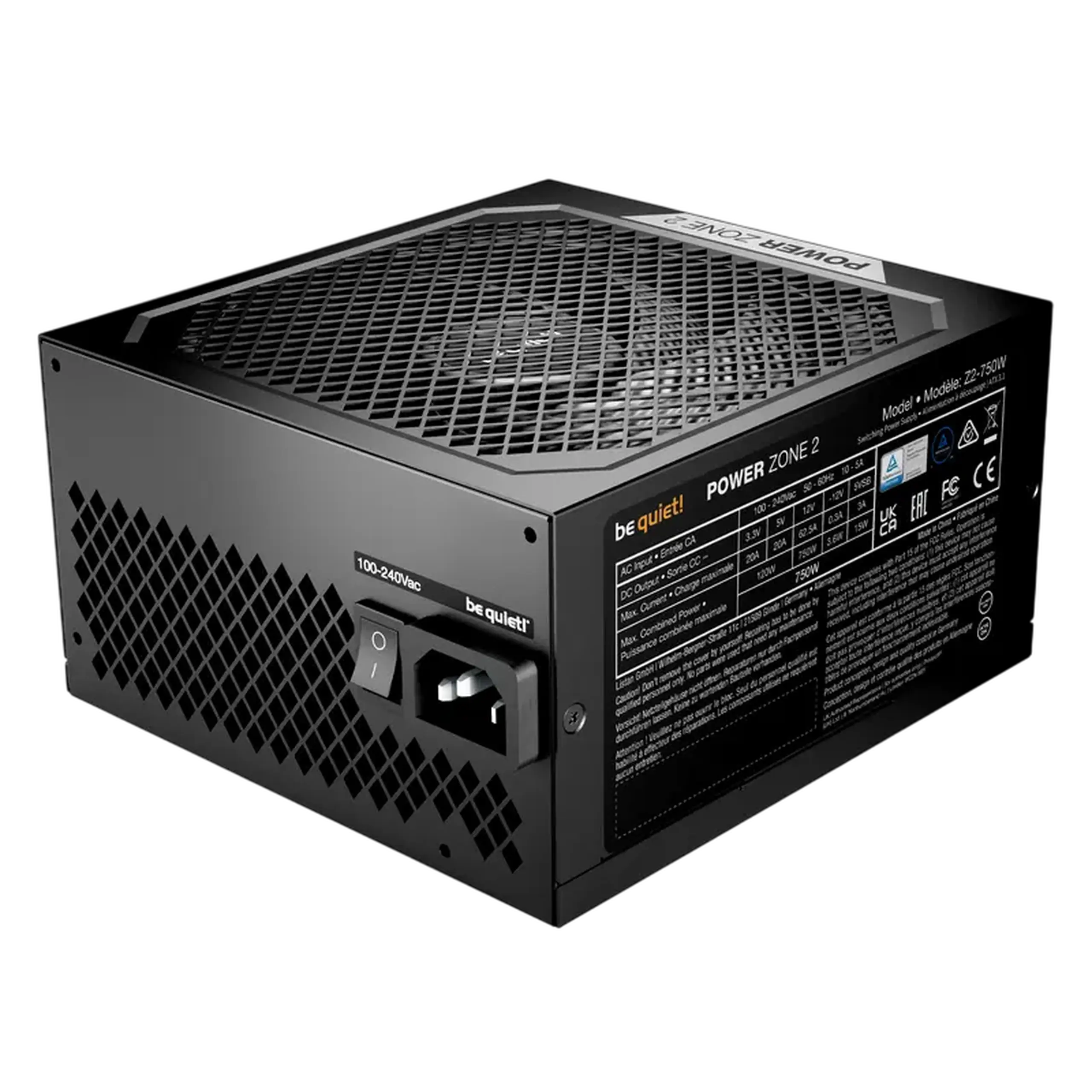 Sursă Alimentare PC be quiet! Power Zone 2, 750W, ATX, Complet modular