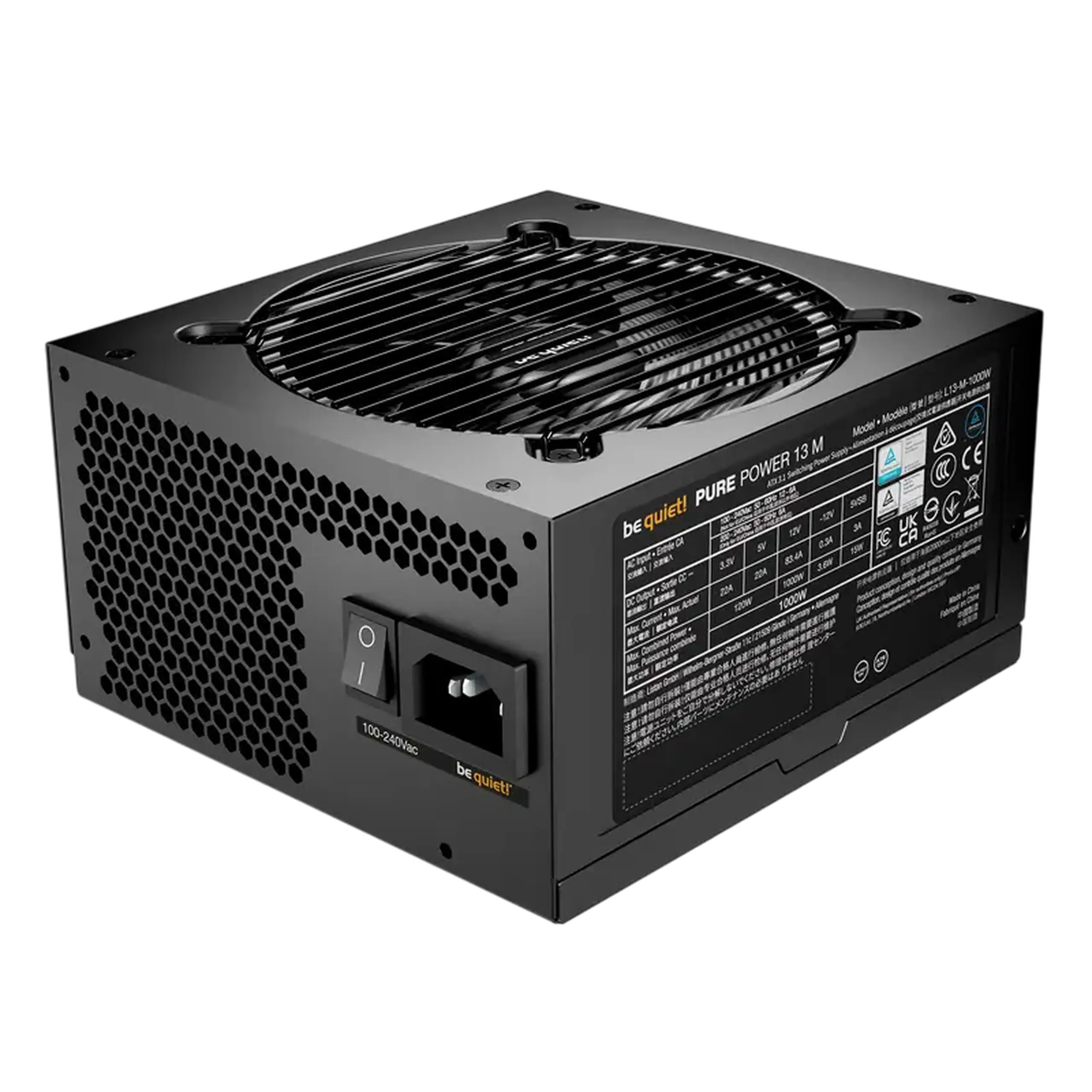 Sursă Alimentare PC be quiet! Pure Power 13 M, 1000W, ATX, Complet modular