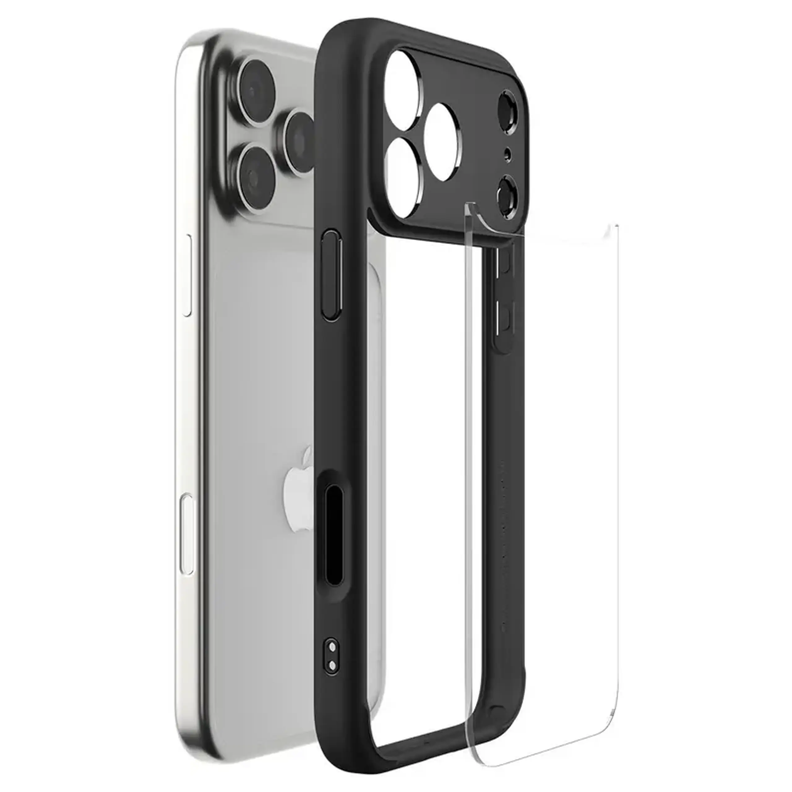 Husă Spigen Hybrid pentru Apple iPhone 17 Pro, Negru mat