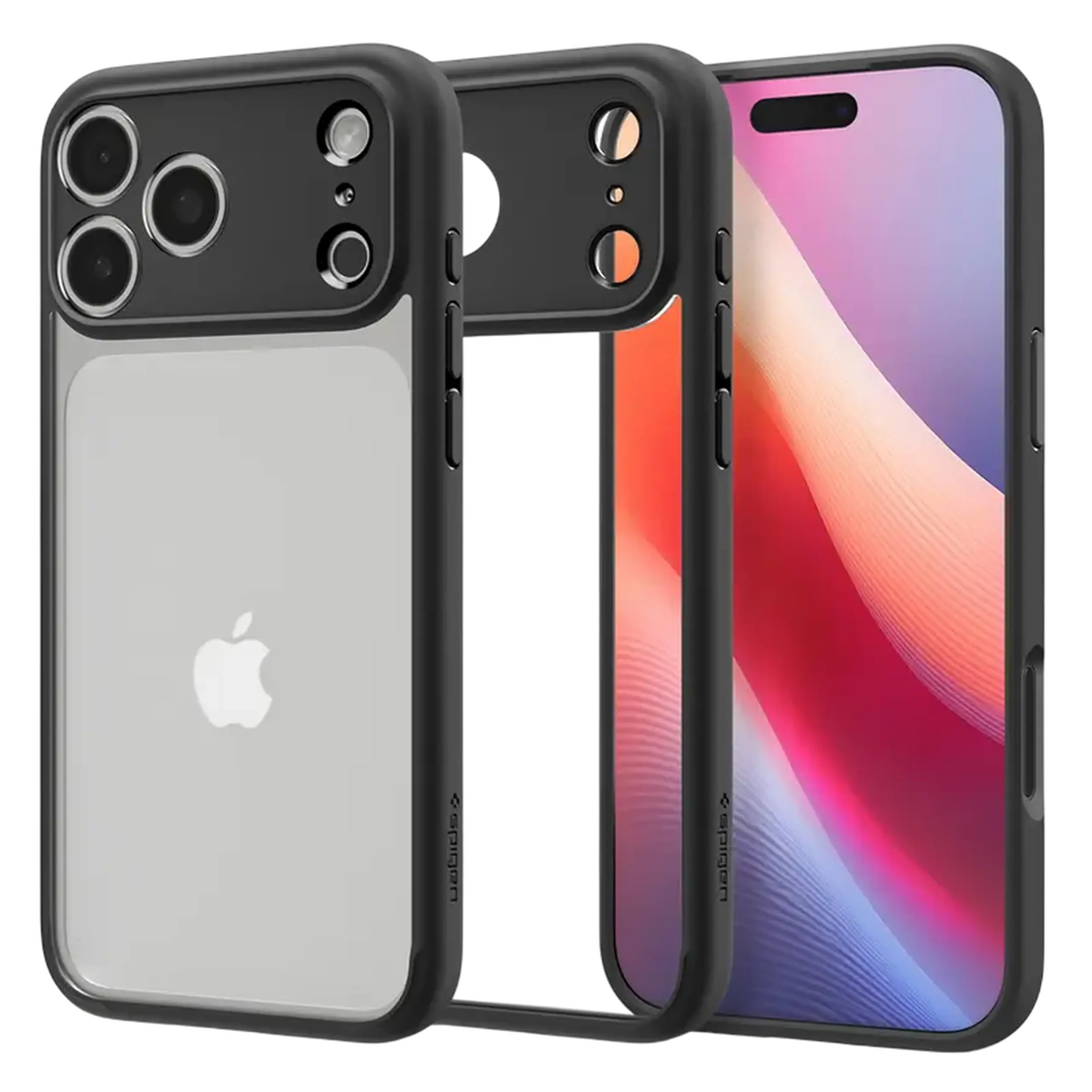 Husă Spigen Hybrid pentru Apple iPhone 17 Pro, Negru mat