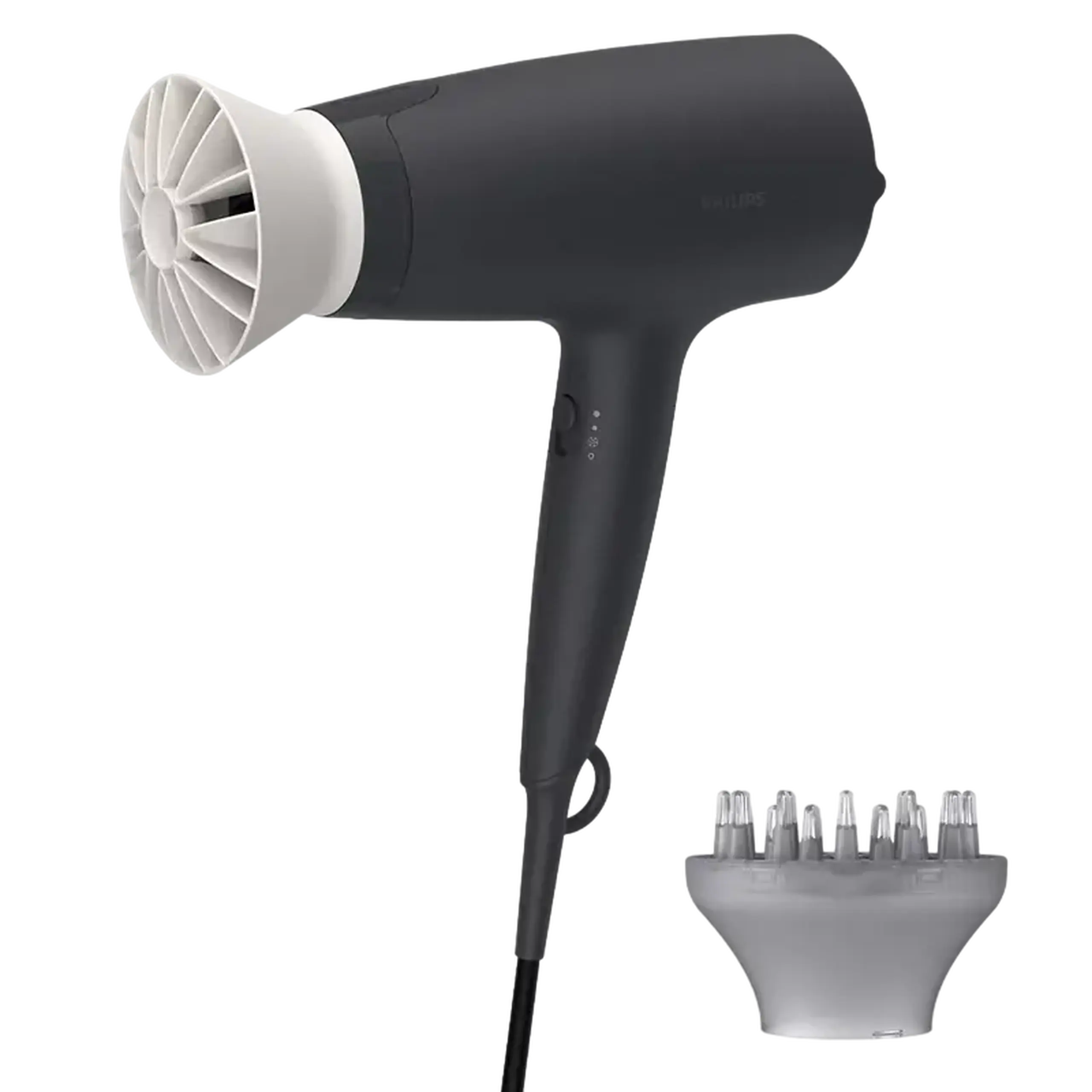 Uscător de păr Philips BHD302/30, 1600 W, Negru