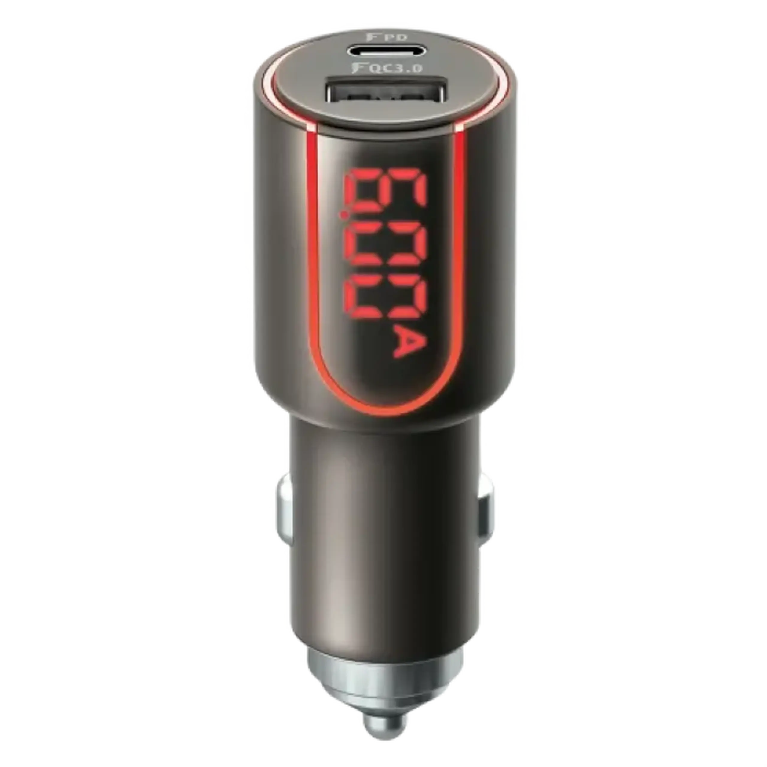 Incărcător auto Forever 2x Type-C QC3.0+PD (30W), 30W, Gri