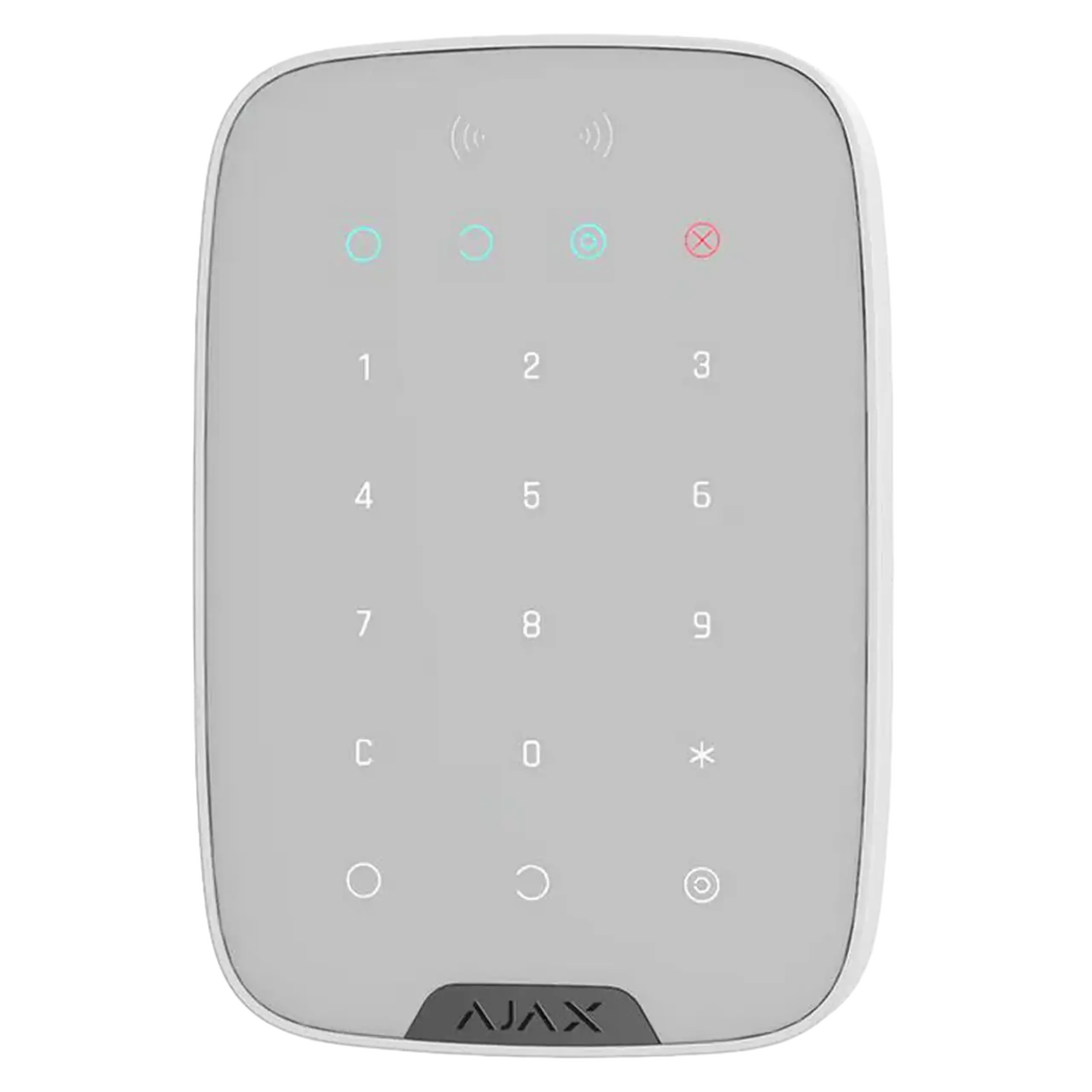 Tastatură tactilă fără fir Ajax KeyPad Plus, Alb