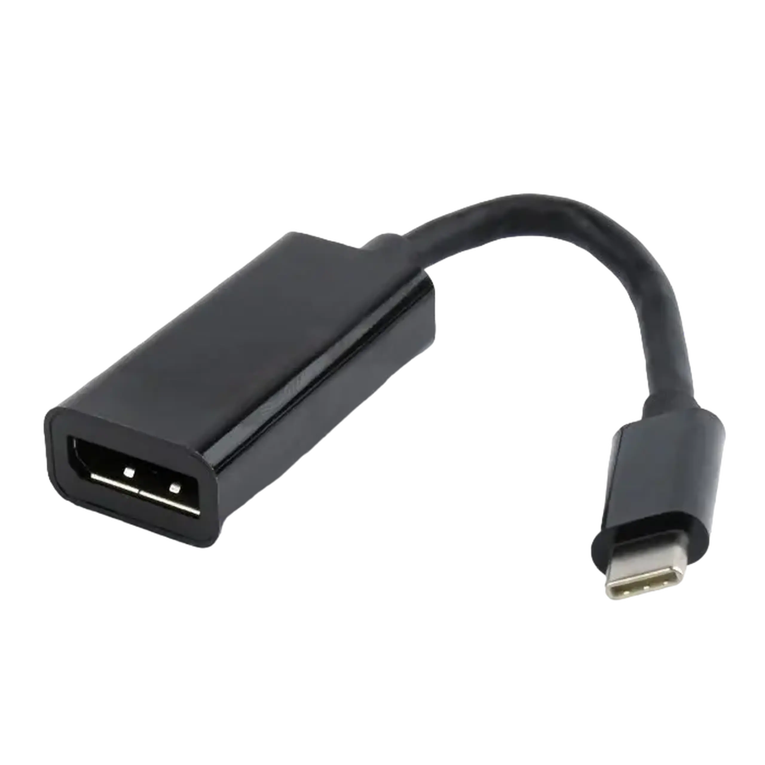 Adaptor Video Cablexpert A-CM-DPF-01, Type-C - DisplayPort (F), 0,15m, Negru