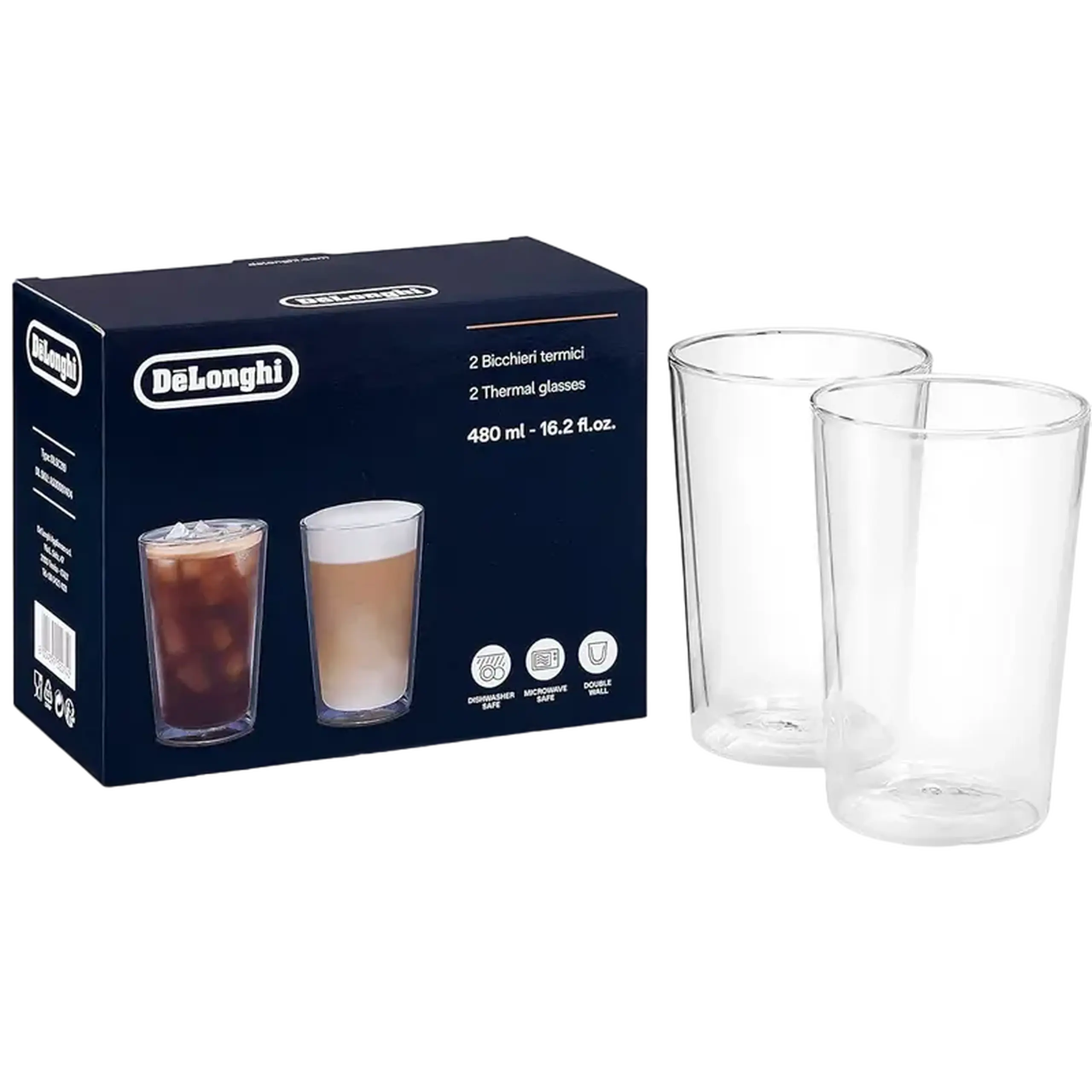 Set de pahare DLSC319, 490 ml, 2 buc, Transparent