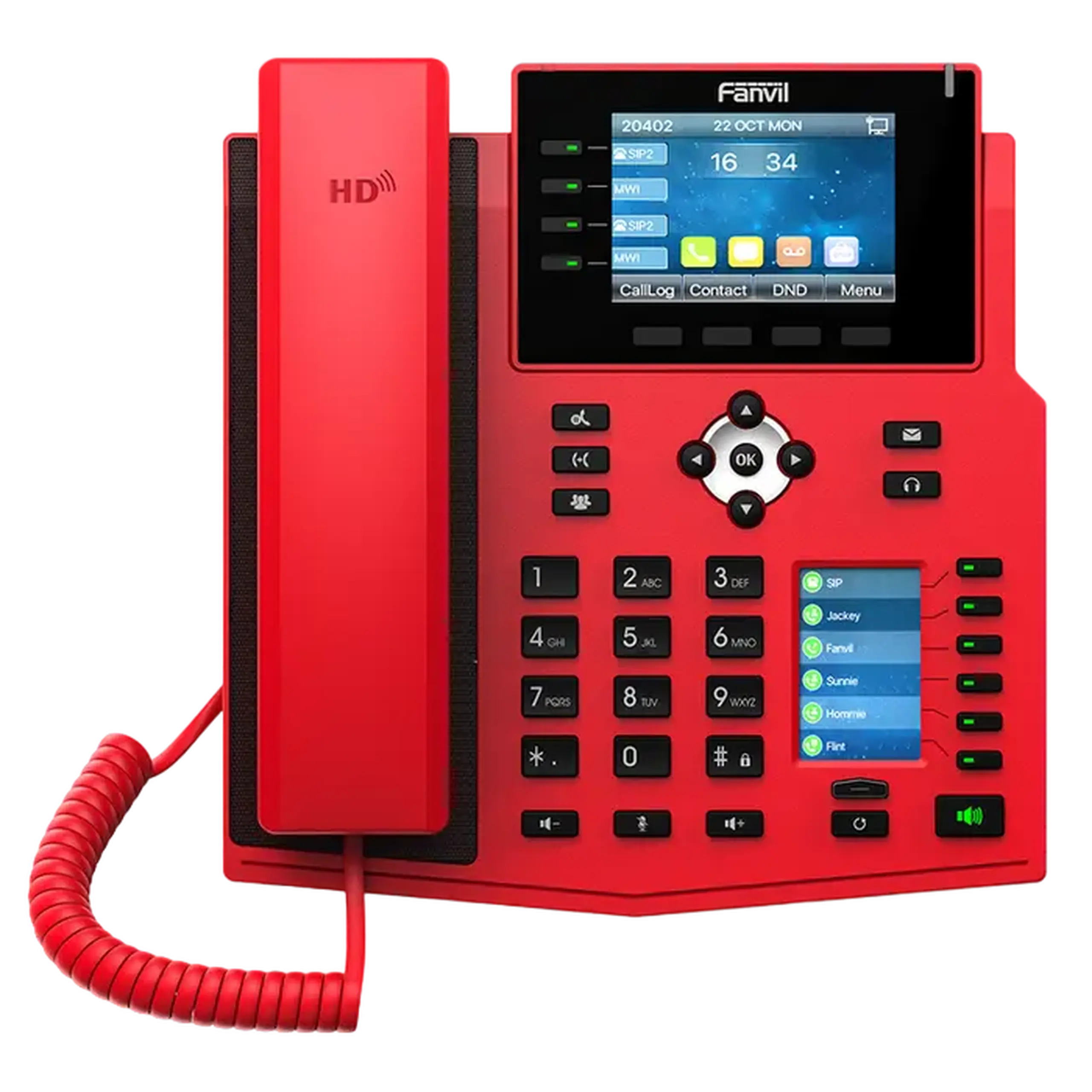 Telefon IP Fanvil X5U-R, Roșu