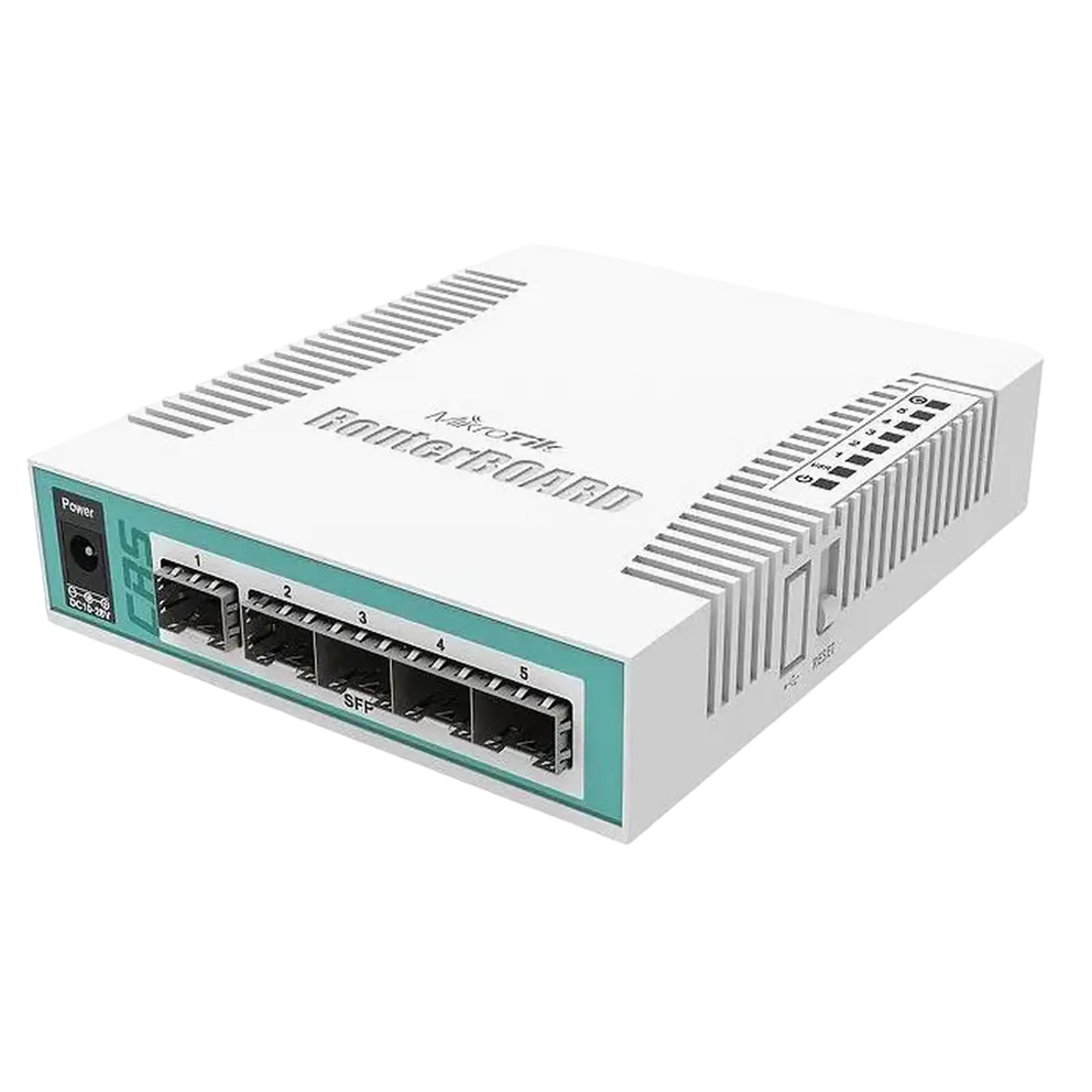 Comutator Router MikroTik CRS106-1C-5S, Alb