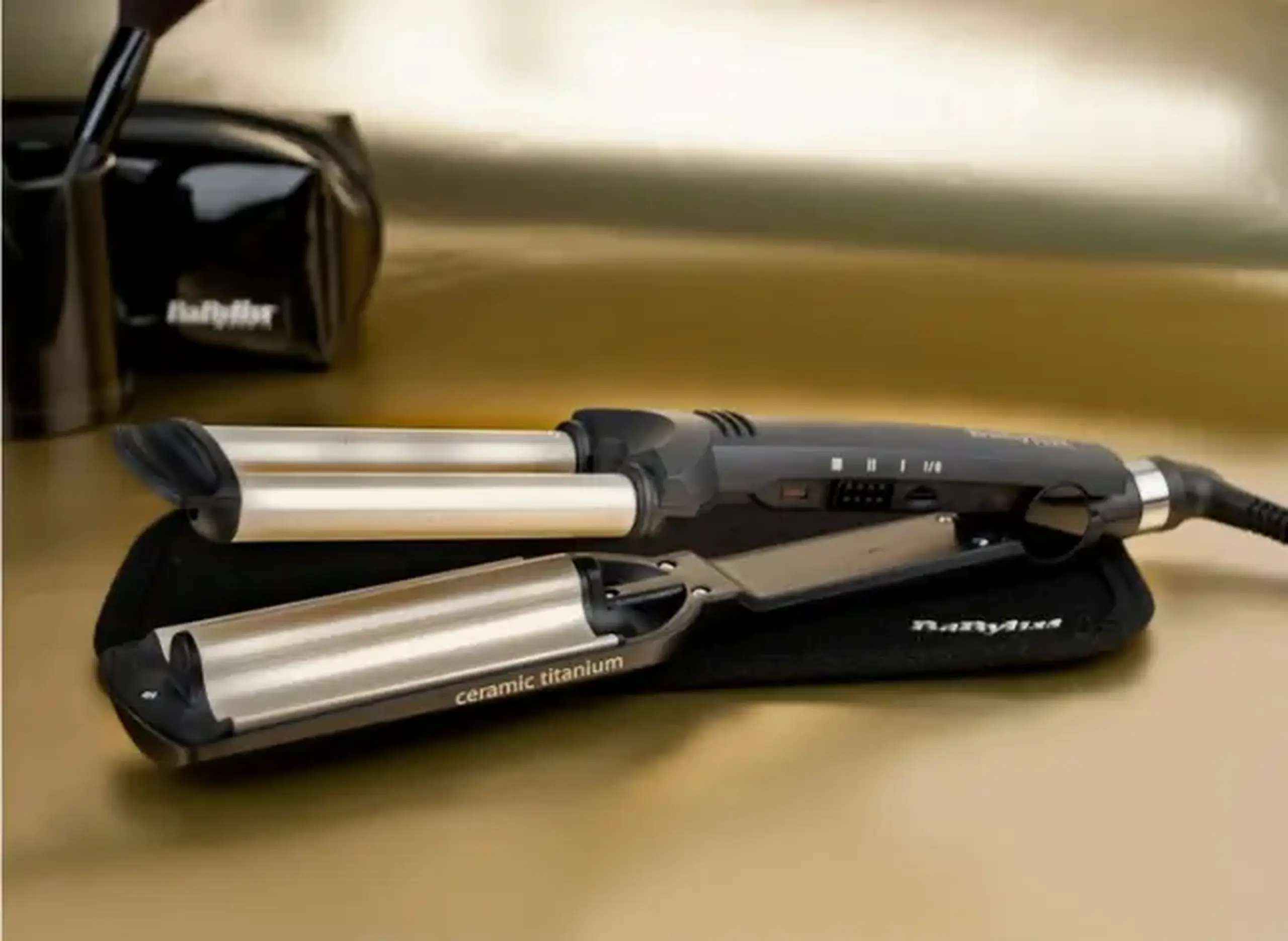 Ondulator de păr BaByliss Easy Waves C260E, Negru