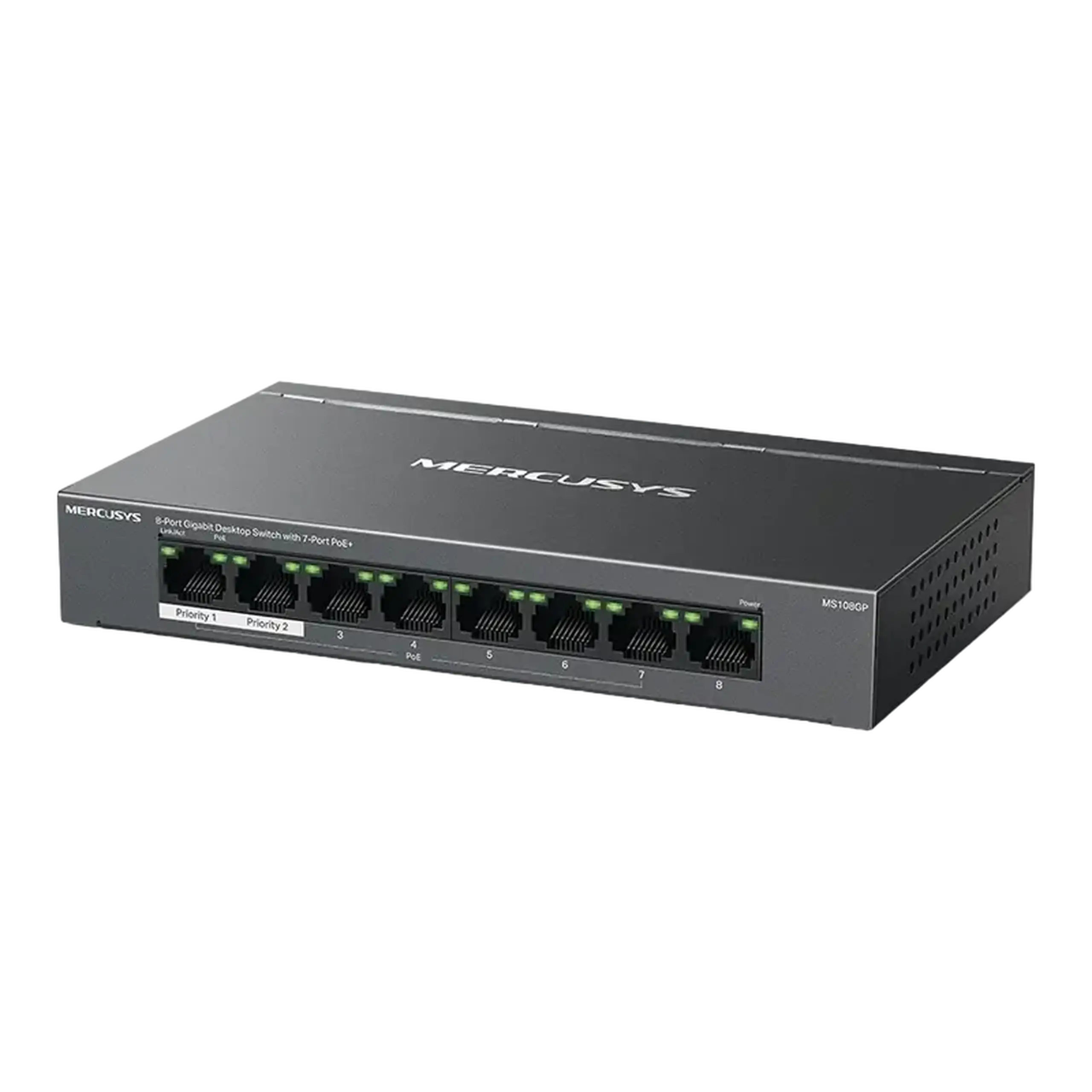 Comutator PoE MERCUSYS MS108GP, 7x PoE+
