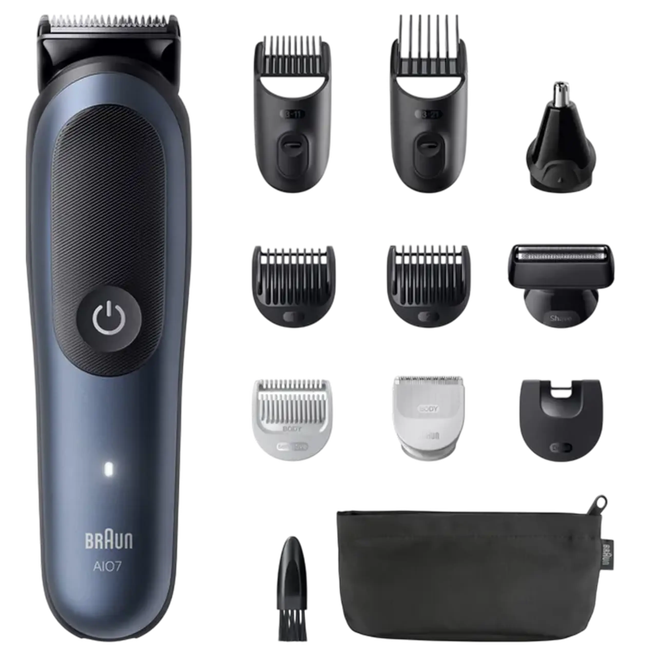Trimmer pentru bărbați Braun AIO7540, Albastru