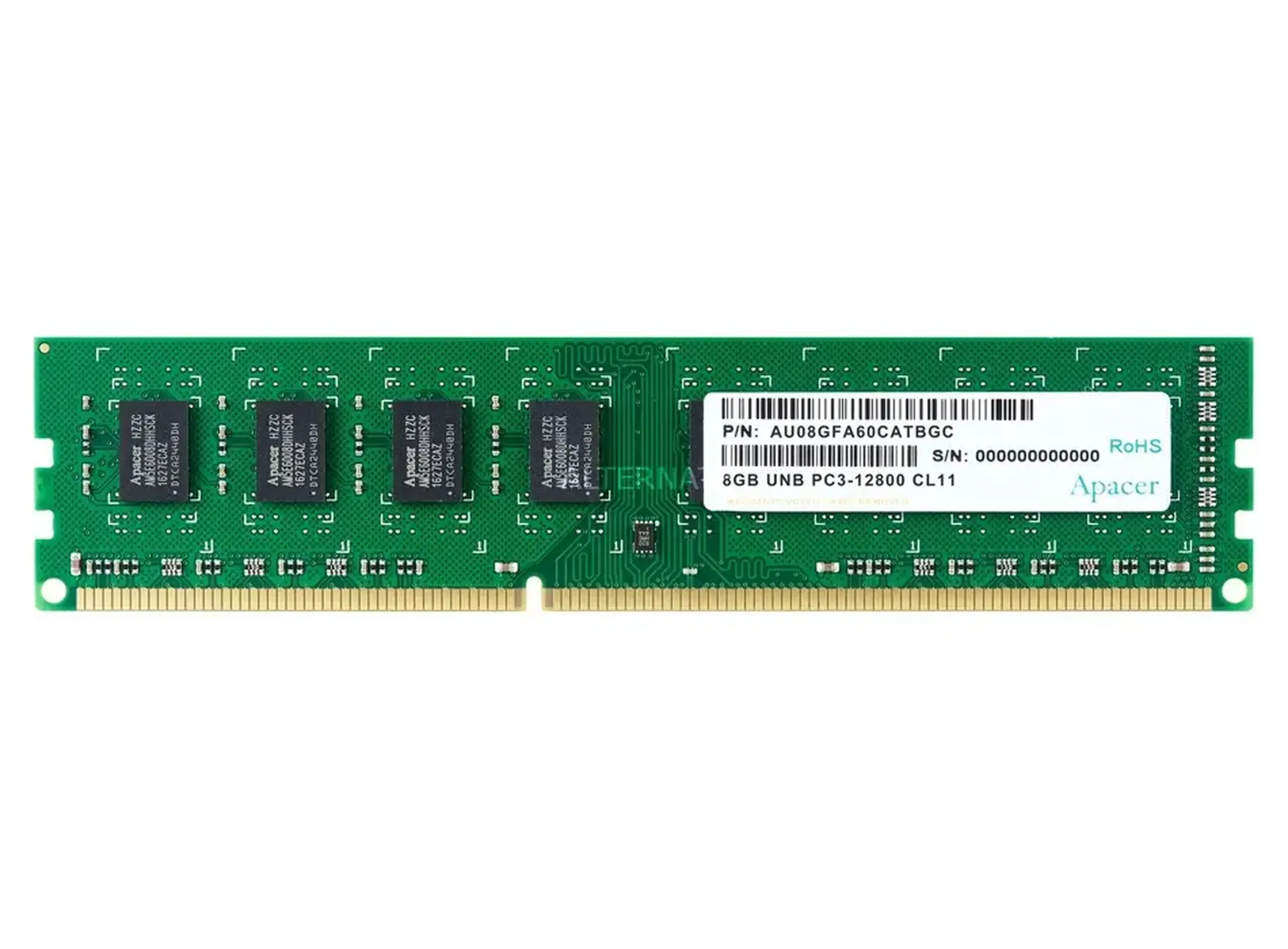 Memorie RAM Apacer AU08GFA60CATBGC, DDR3 SDRAM, 1600 MHz, 8GB