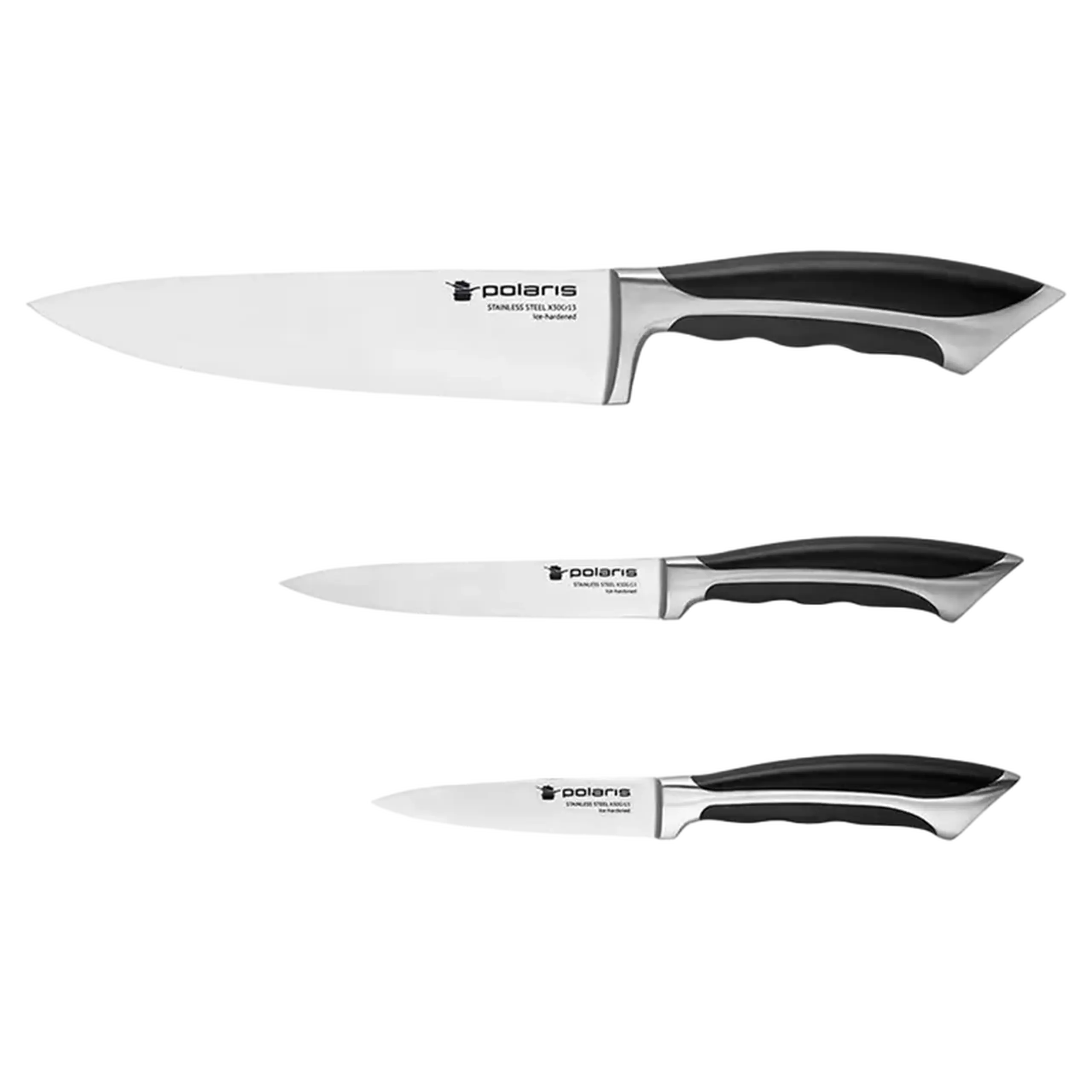 Set de Cuțite Polaris Millennium-3SS, Negru
