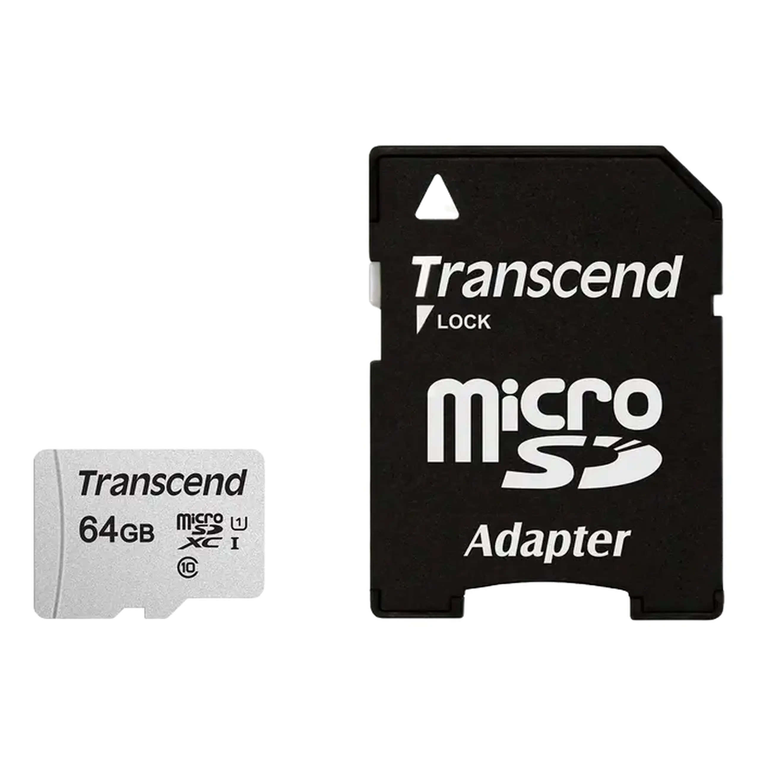 Card de Memorie Transcend MicroSDXC Class 10, 64GB (TS64GUSD300S-A)