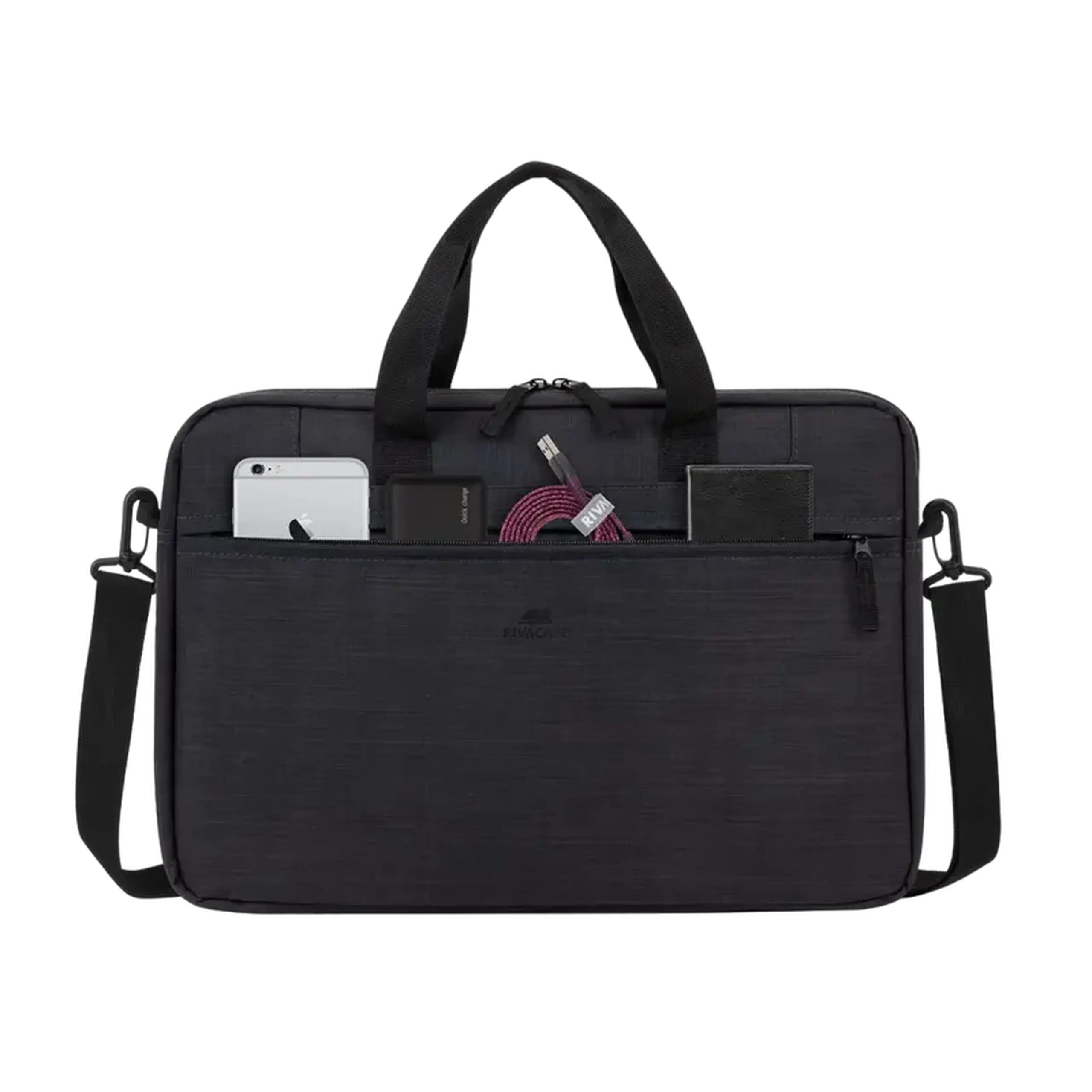 Geantă pentru Laptop Rivacase 8038, 15.6", Poliester, Negru