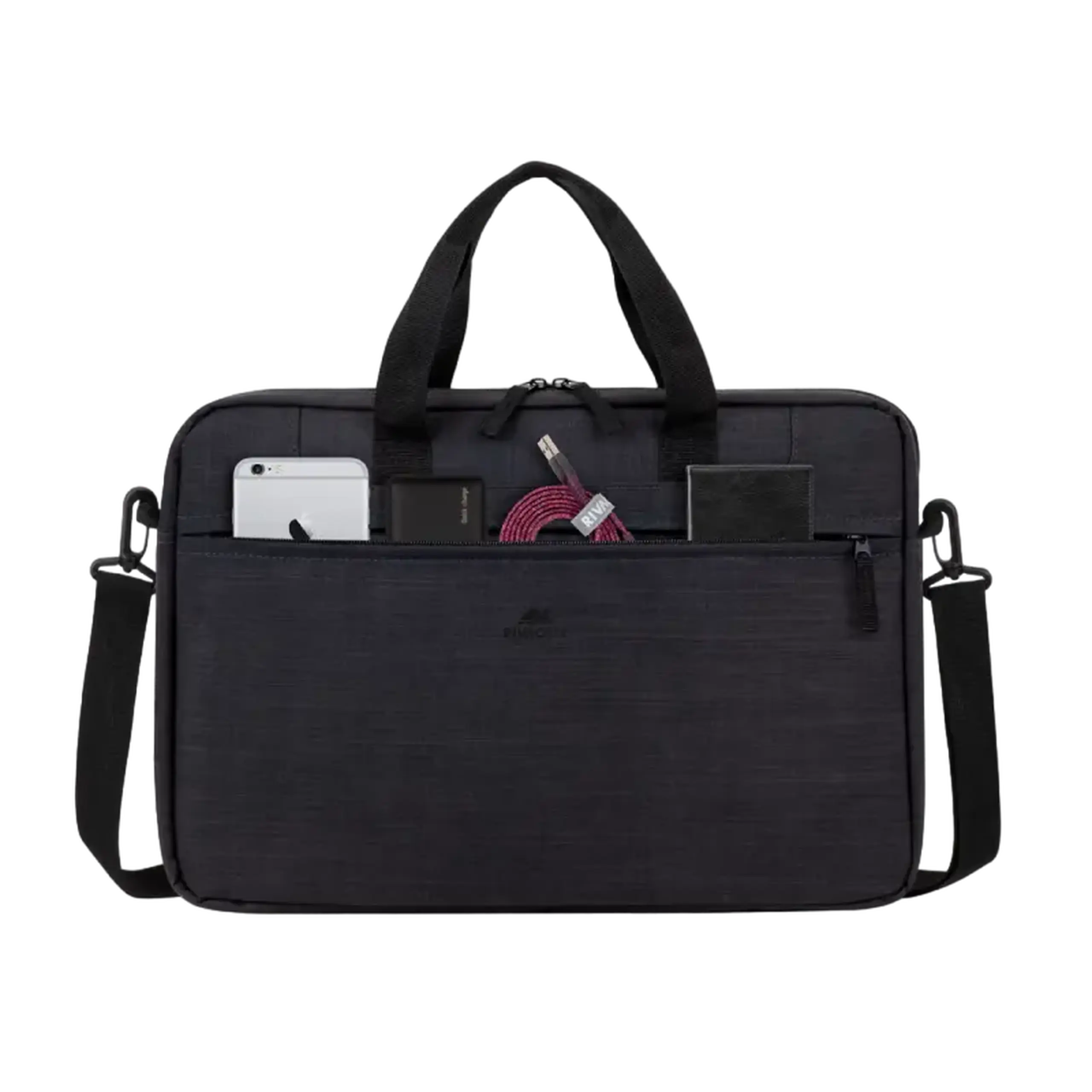 Geantă pentru Laptop Rivacase 8038, 15.6", Poliester, Negru