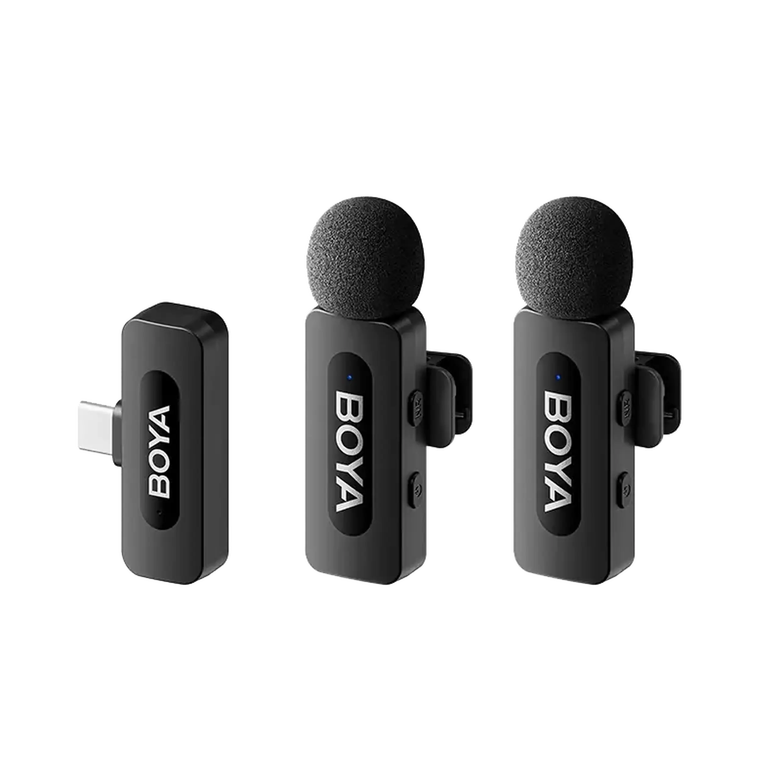 Microfon portabil pentru înregistrare vocală Boya BY-V20 V2.0, Fără fir, Negru