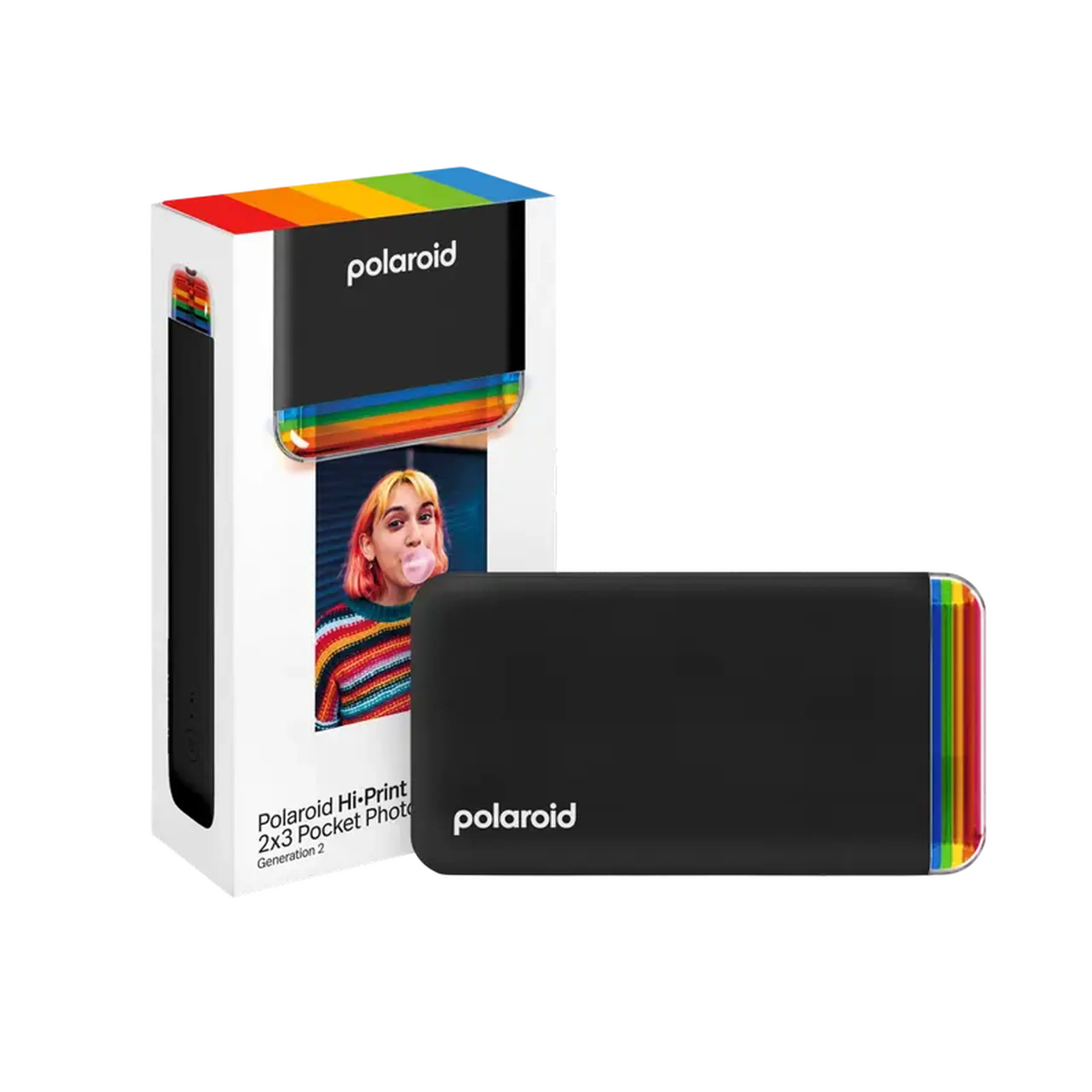 Imprimantă foto Polaroid Hi-Print 2x3 Generation 2 + Paper, 54 x 86 mm, Negru