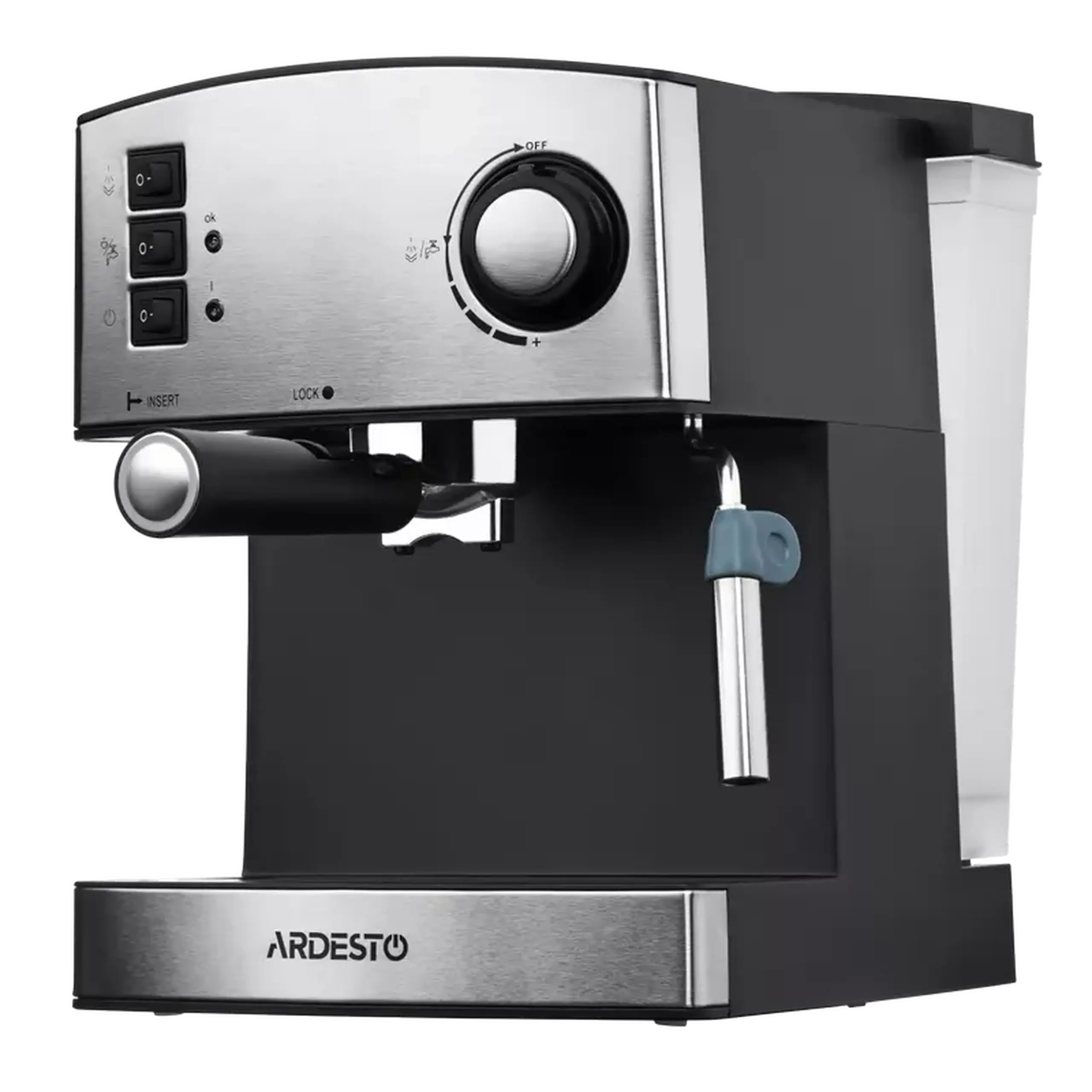 Cafetiera manuala Ardesto YCM-E1600, 850W, Oțel inoxidabil