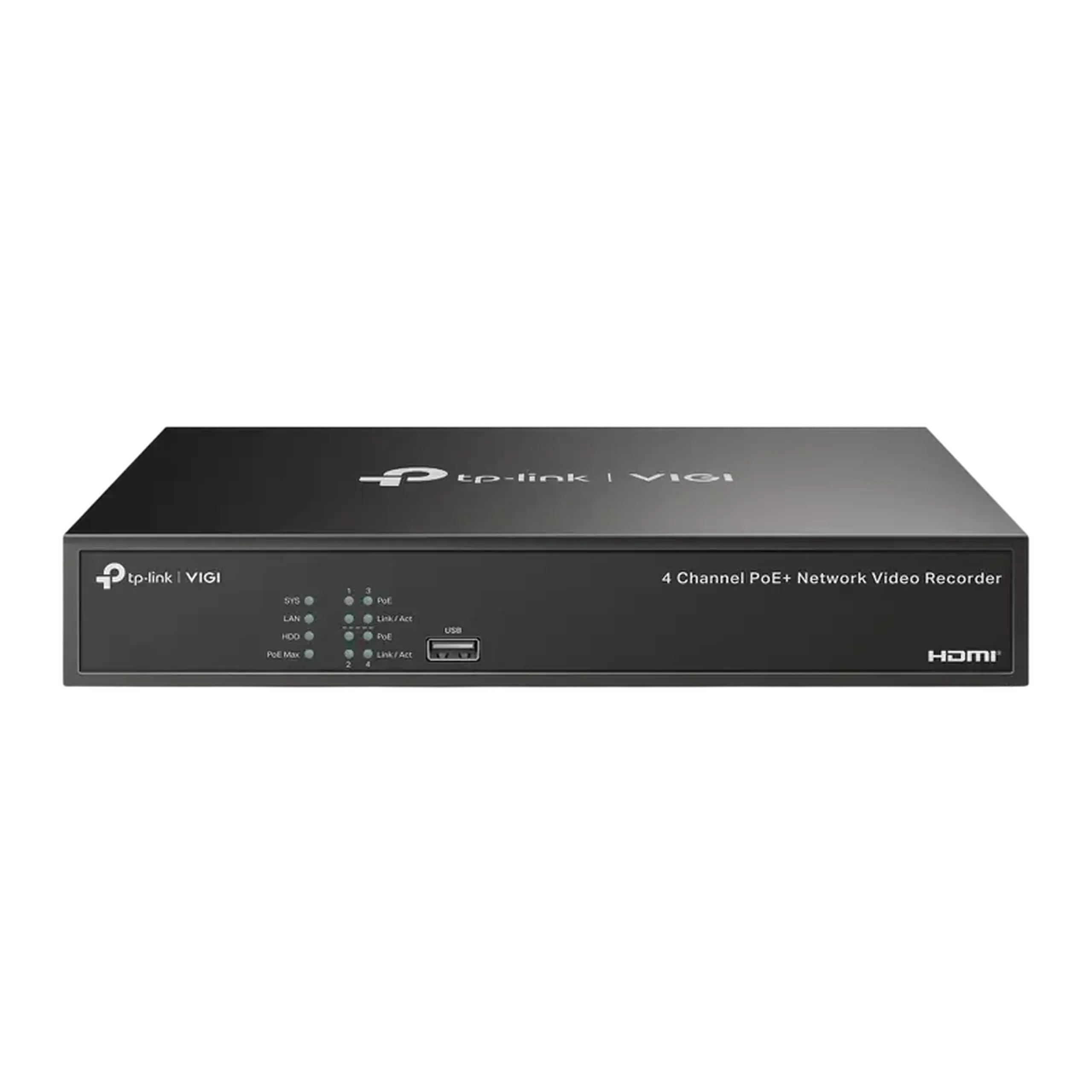 Înregistrator video TP-LINK VIGI NVR1004H-4P, Negru