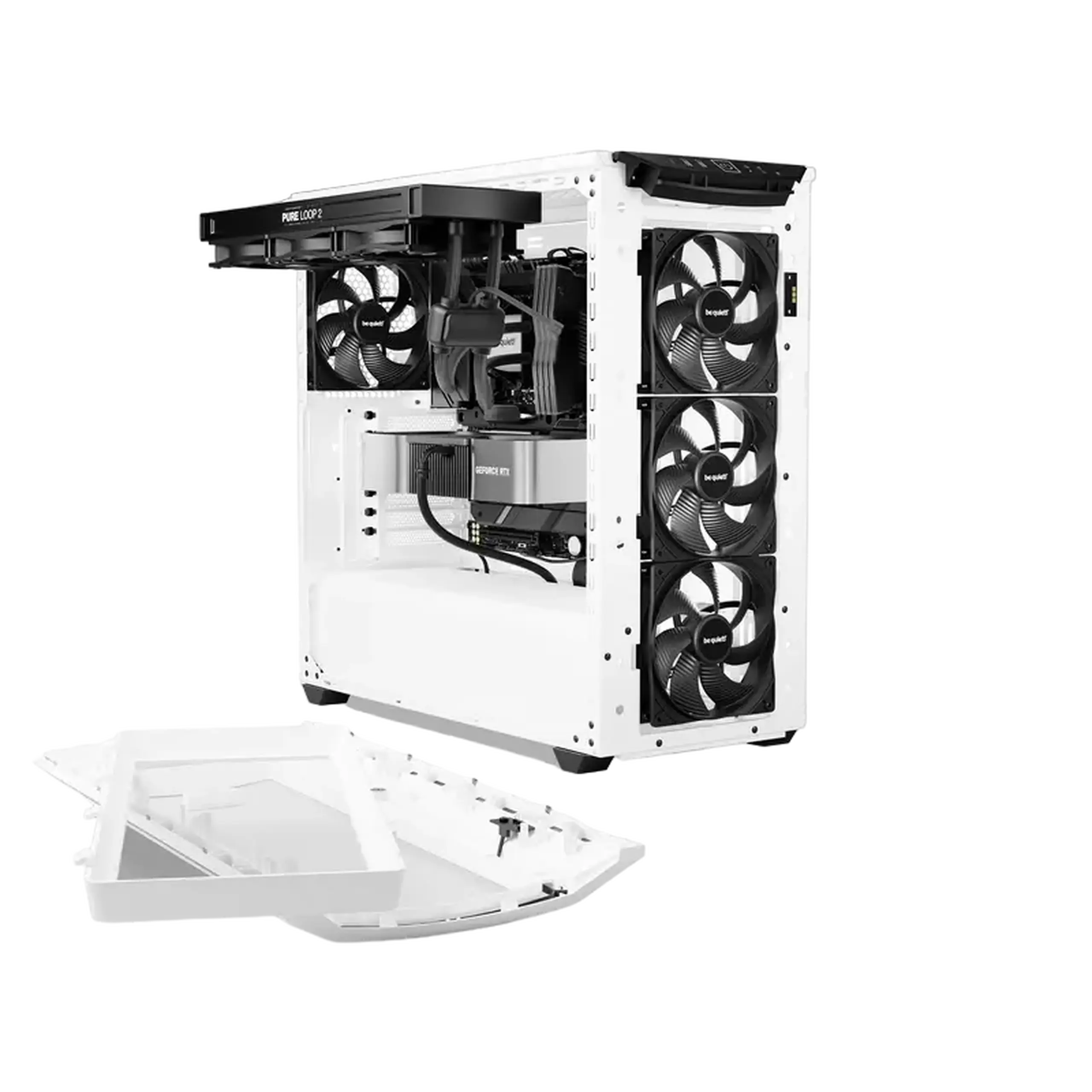 Carcasă PC be quiet! Shadow Base 800 DX, Full-Tower, Fără PSU, Alb
