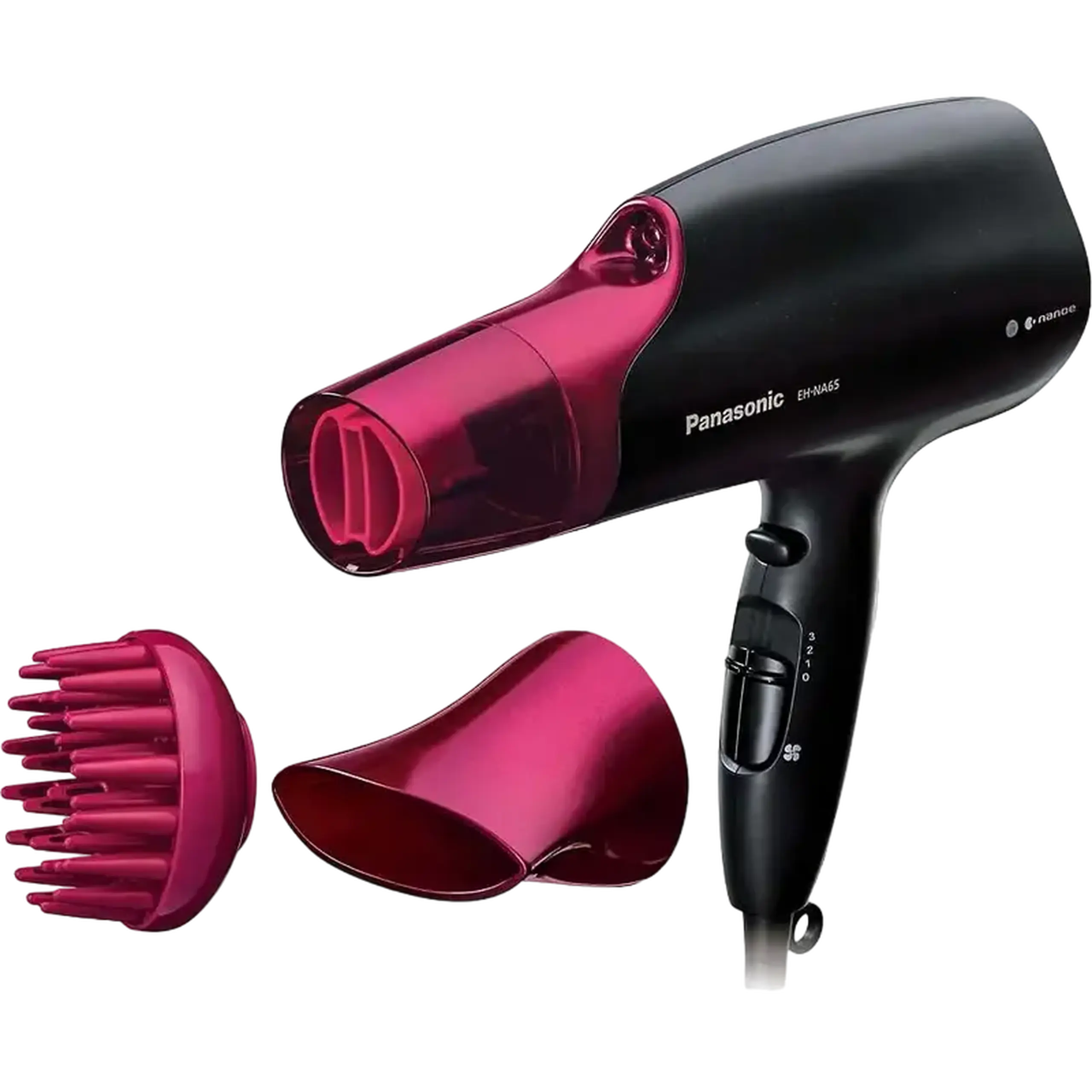 Uscător de păr Panasonic EH-NA65-K865, 2000 W, Negru