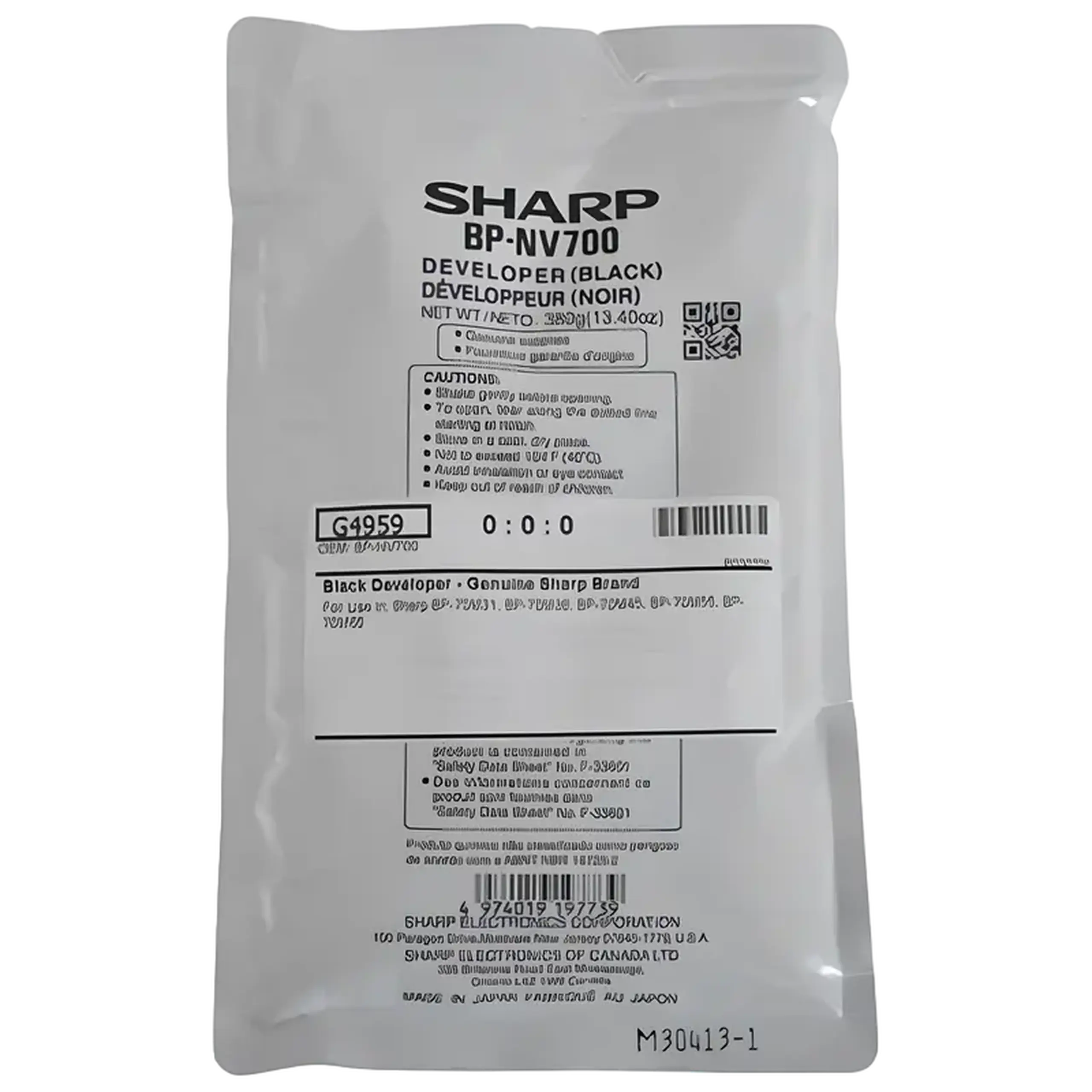 Dezvoltator Sharp BP-GV700, 0,39kg, Negru