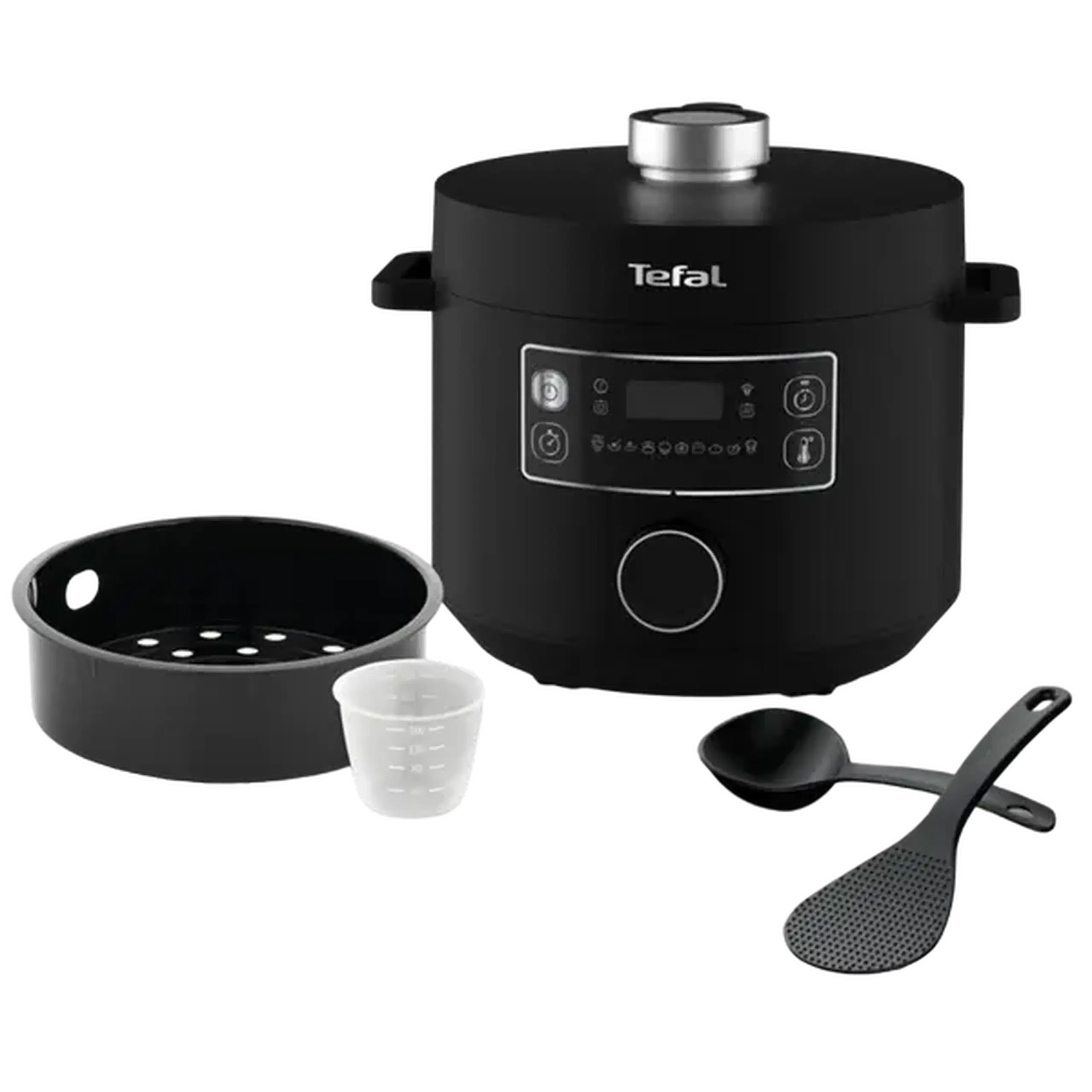 Aparat de gătit multifuncțional sub presiune Tefal CY754830, Negru