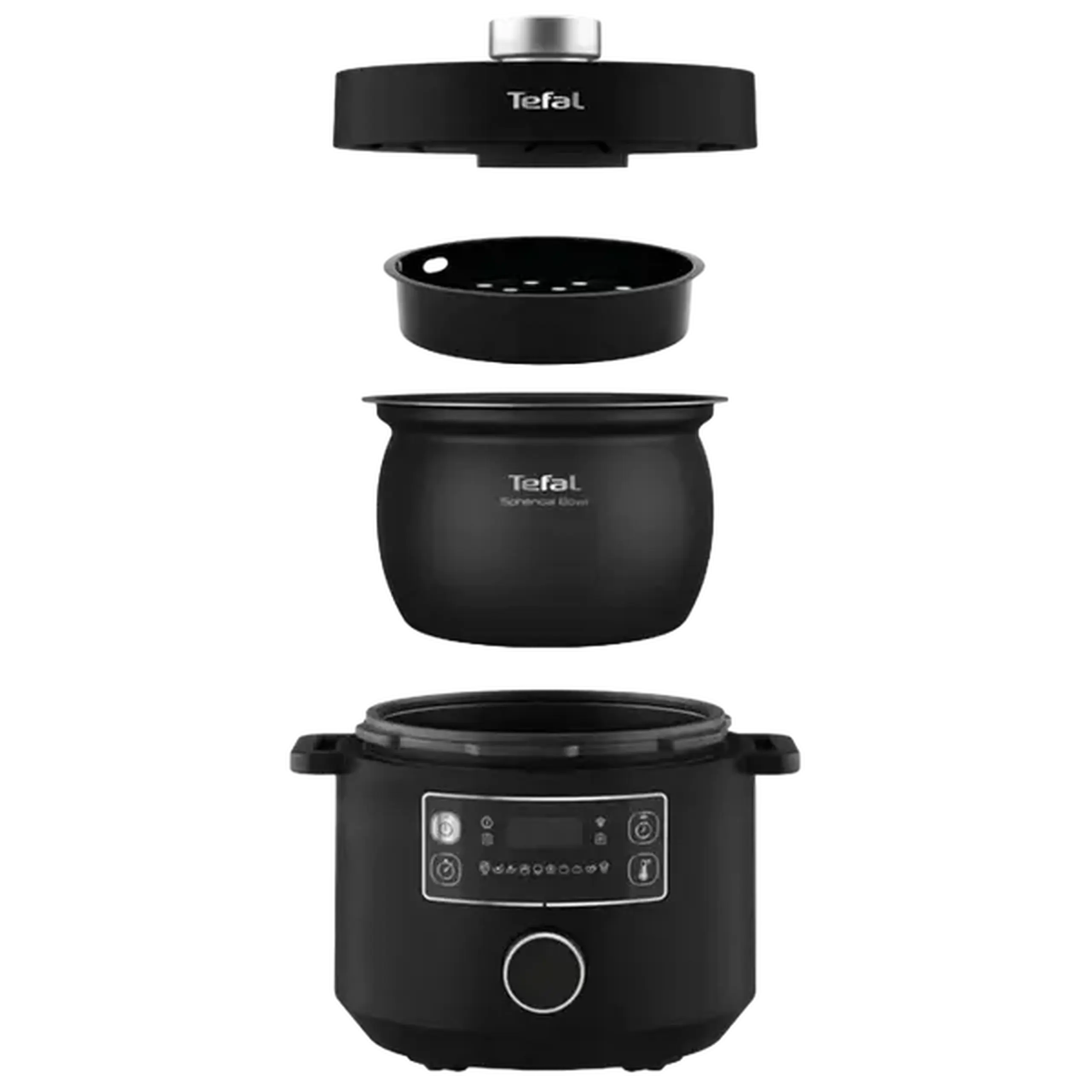 Aparat de gătit multifuncțional sub presiune Tefal CY754830, Negru