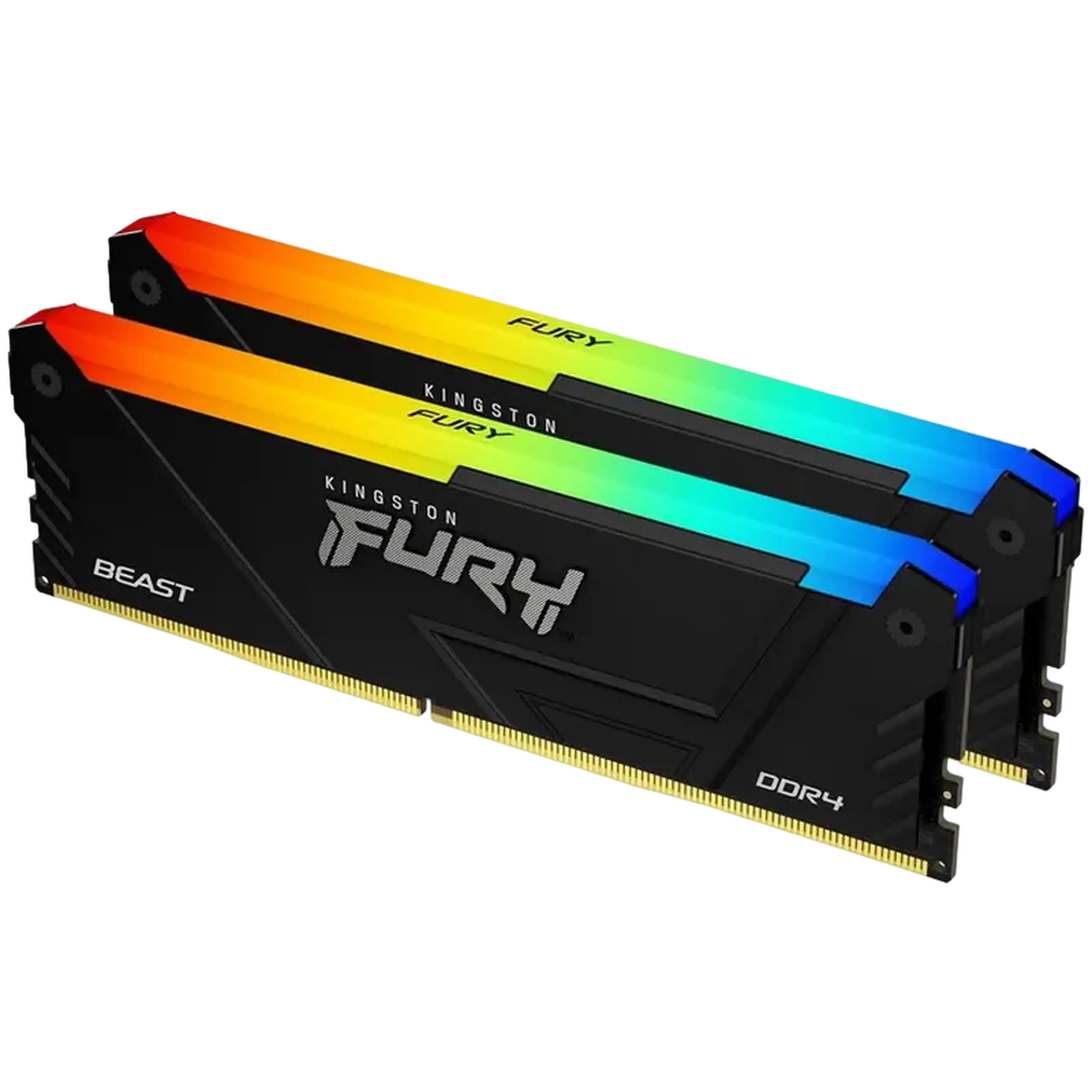 Memorie RAM Kingston FURY Beast RGB, DDR4 SDRAM, 3200 MHz, 16GB, KF432C16BB2AK2/16