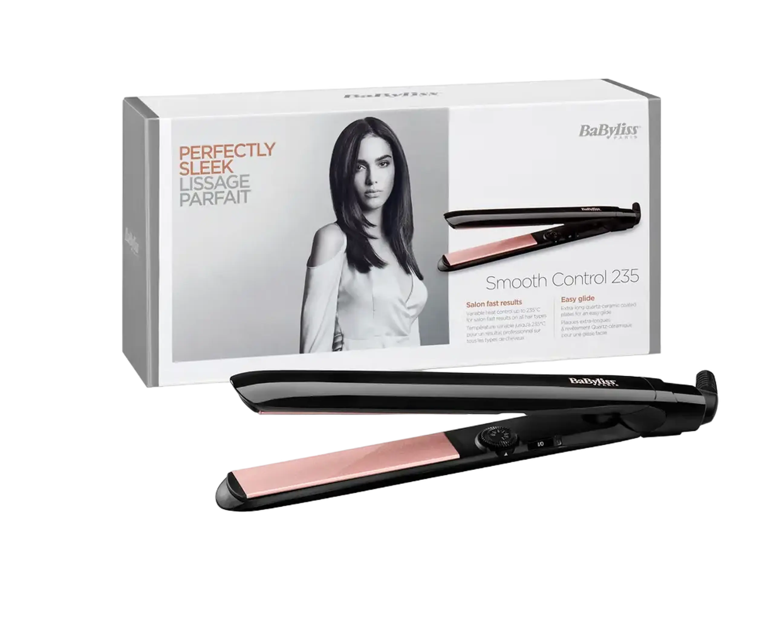 Placă de îndreptat părul BaByliss ST298E, Negru