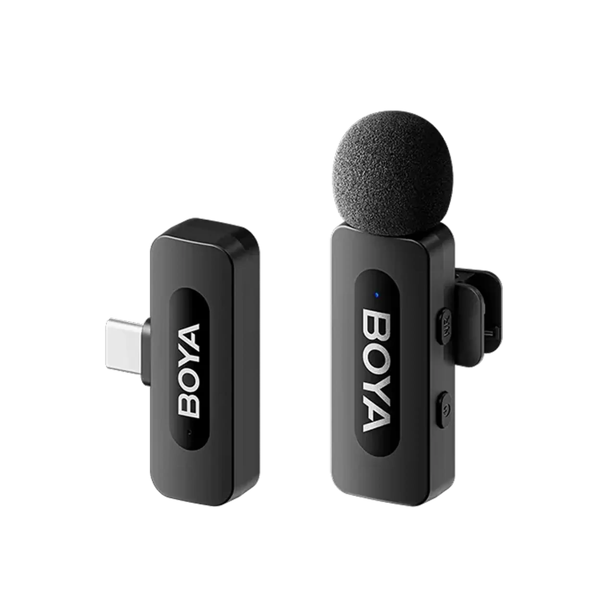 Microfon portabil pentru înregistrare vocală Boya BY-V10 V2.0, Fără fir, Negru