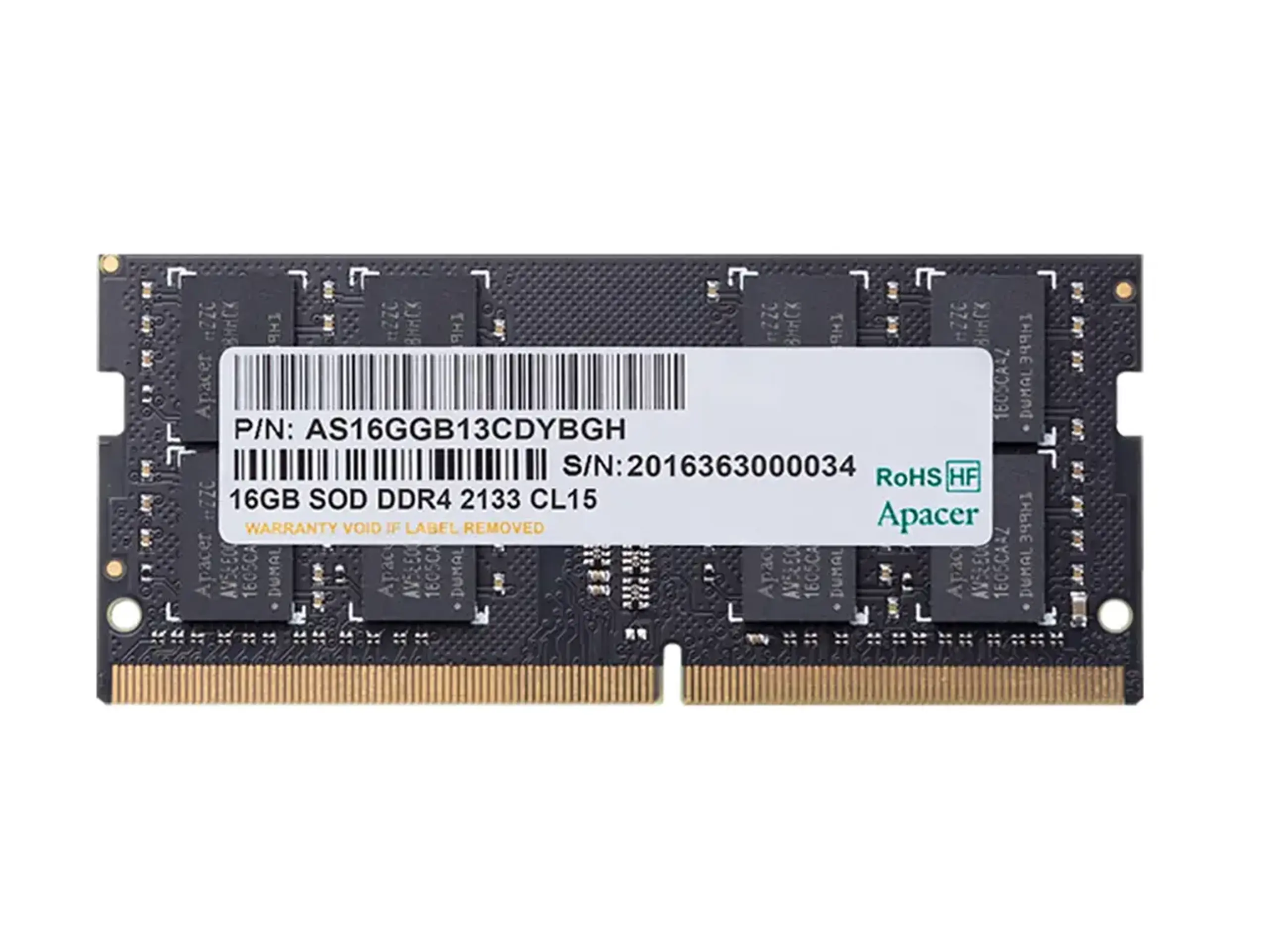 Memorie RAM Apacer AS16GGB32CSYBGH, DDR4 SDRAM, 3200 MHz, 16GB