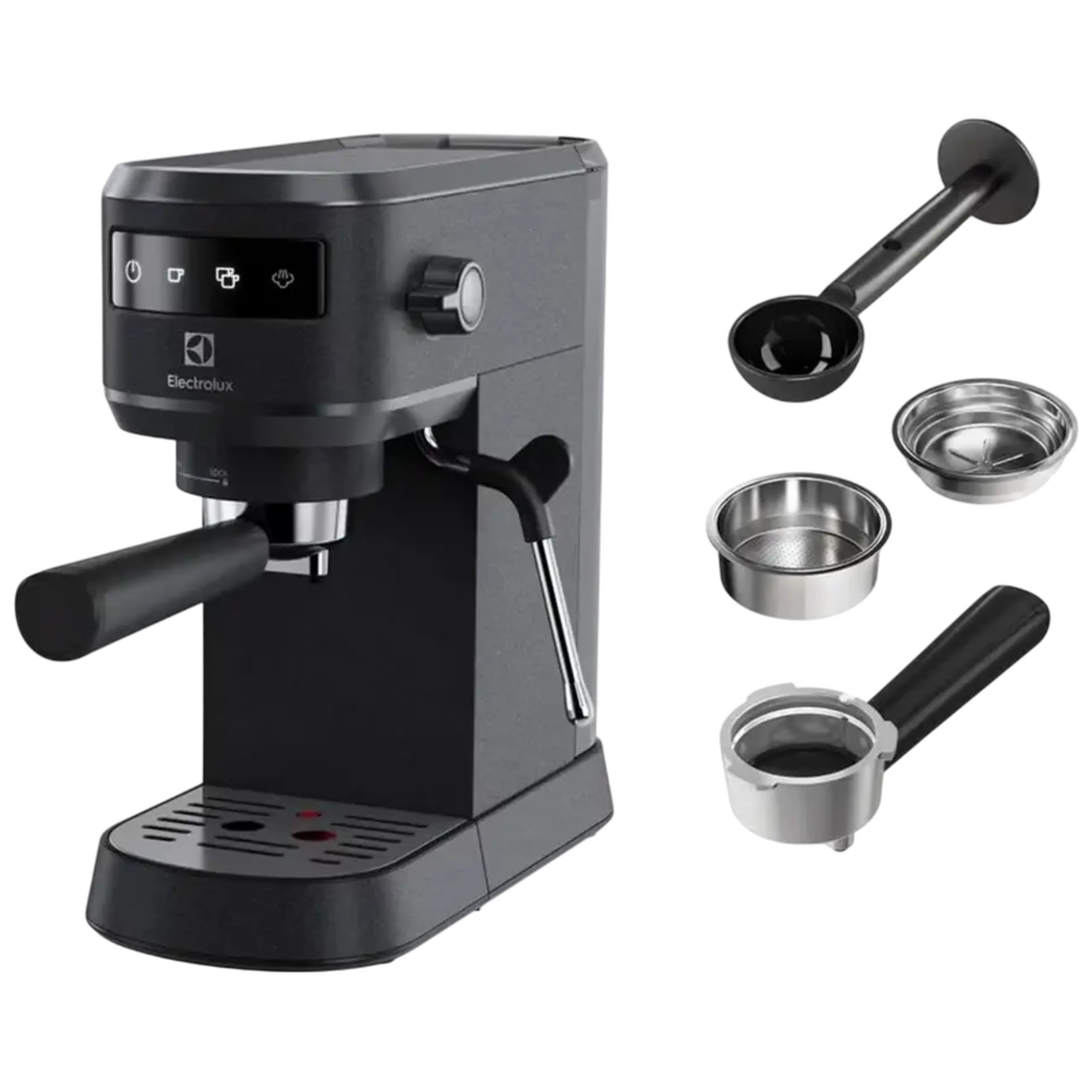 Cafetiera manuala Electrolux E6EC1-6BST, 1450W, Negru