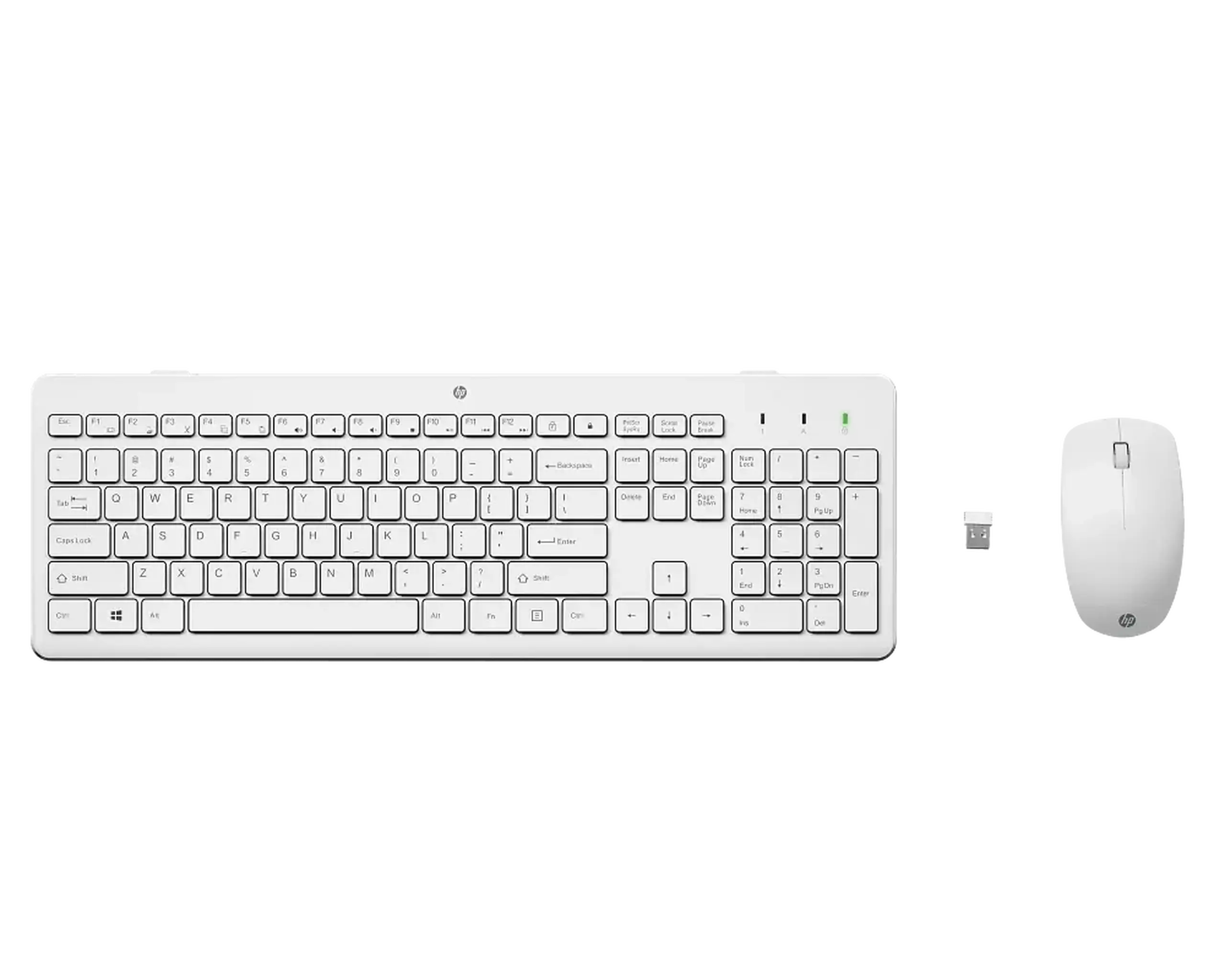 Set Tastatură + Mouse HP 230, Fără fir, Alb