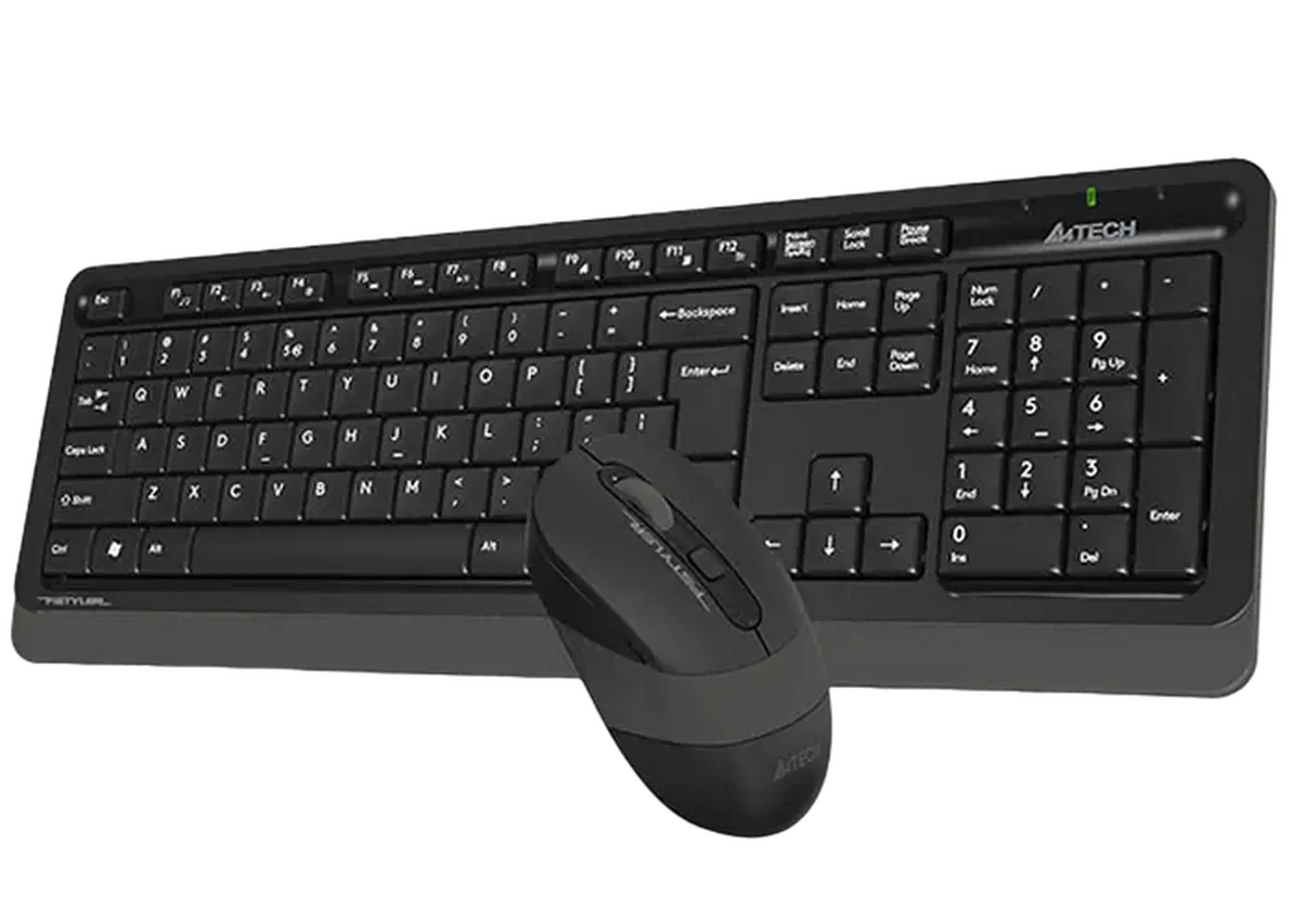 Set Tastatură + Mouse A4Tech FG1010S, Fără fir, Gri