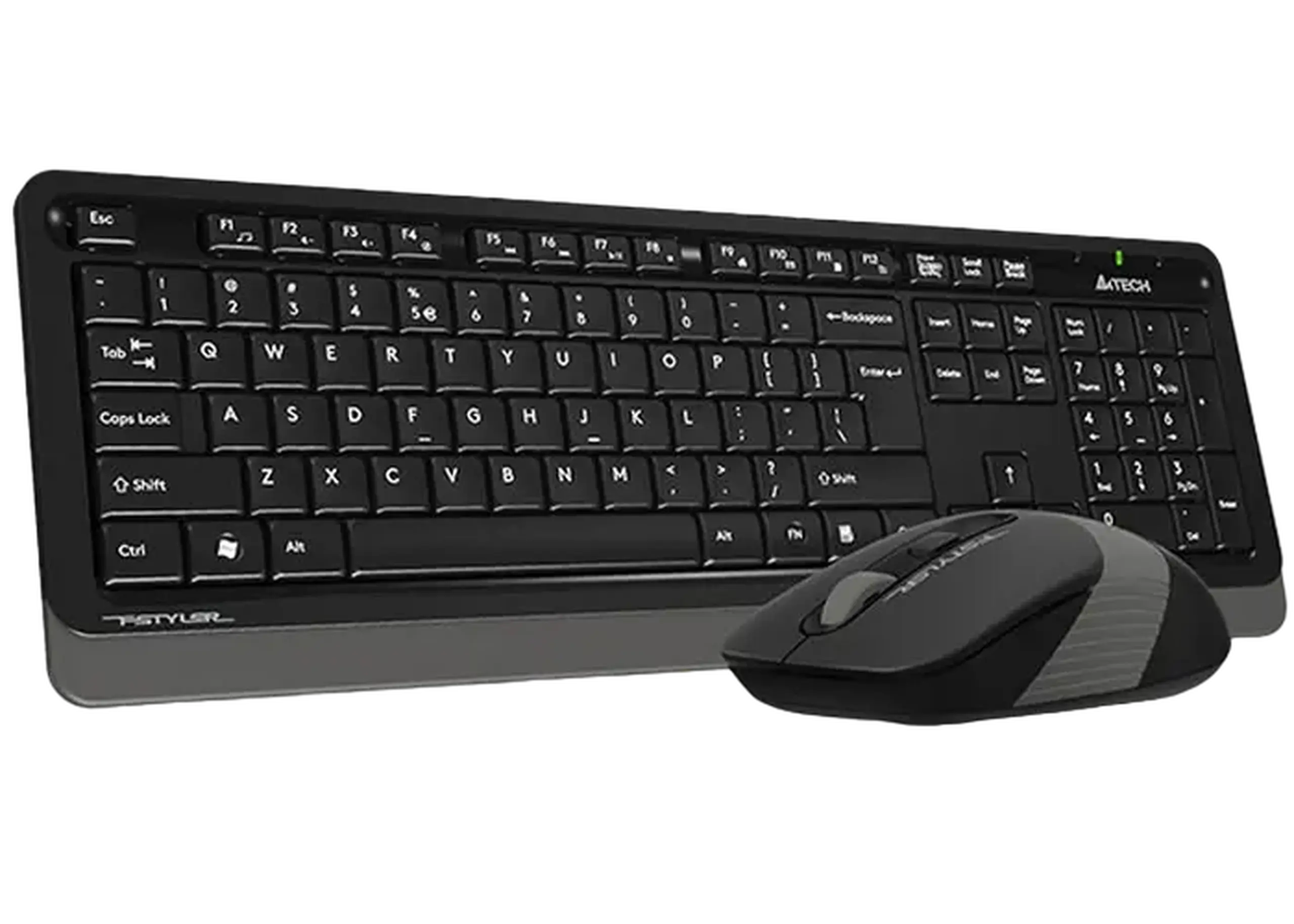 Set Tastatură + Mouse A4Tech FG1010S, Fără fir, Gri