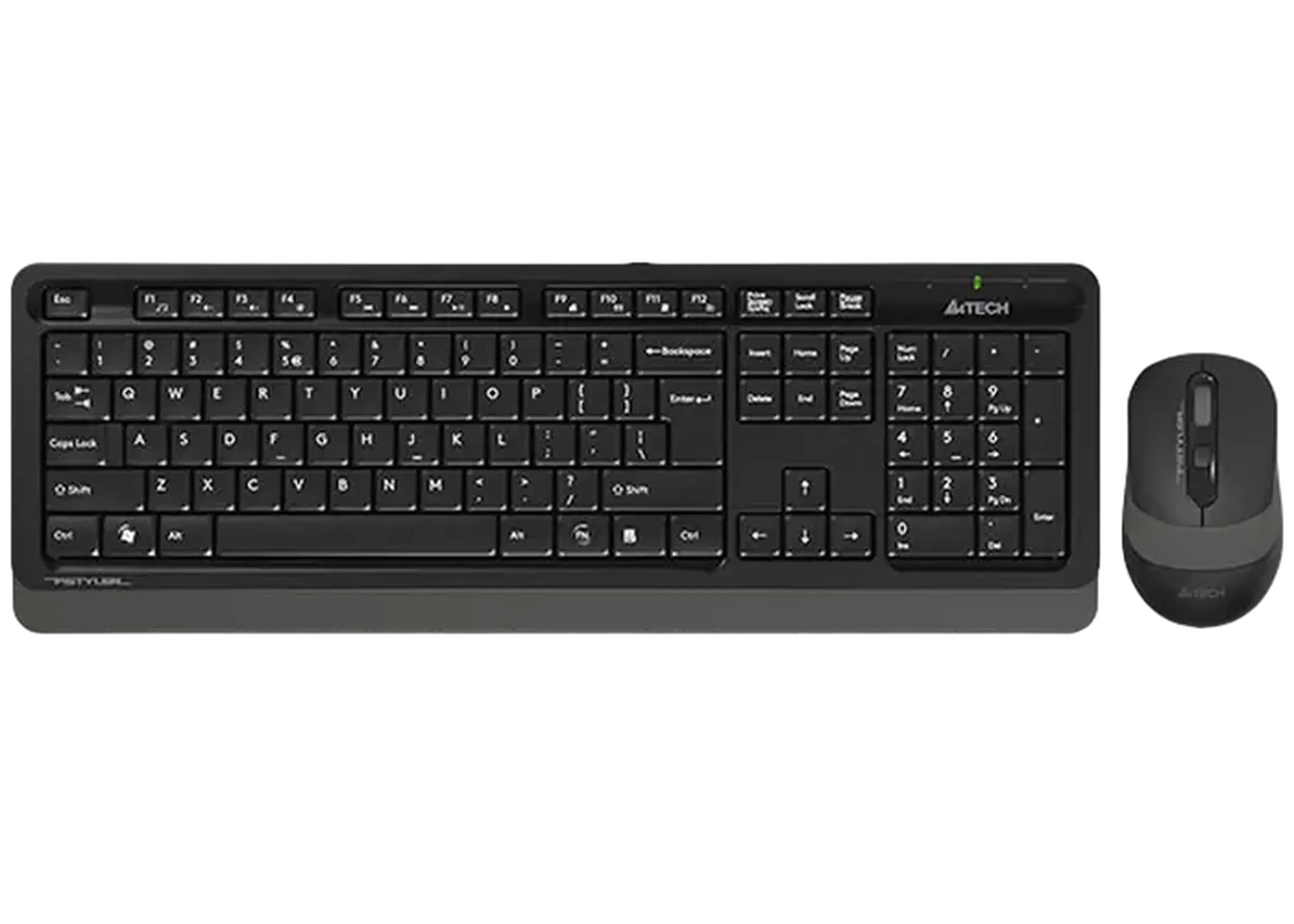 Set Tastatură + Mouse A4Tech FG1010S, Fără fir, Gri