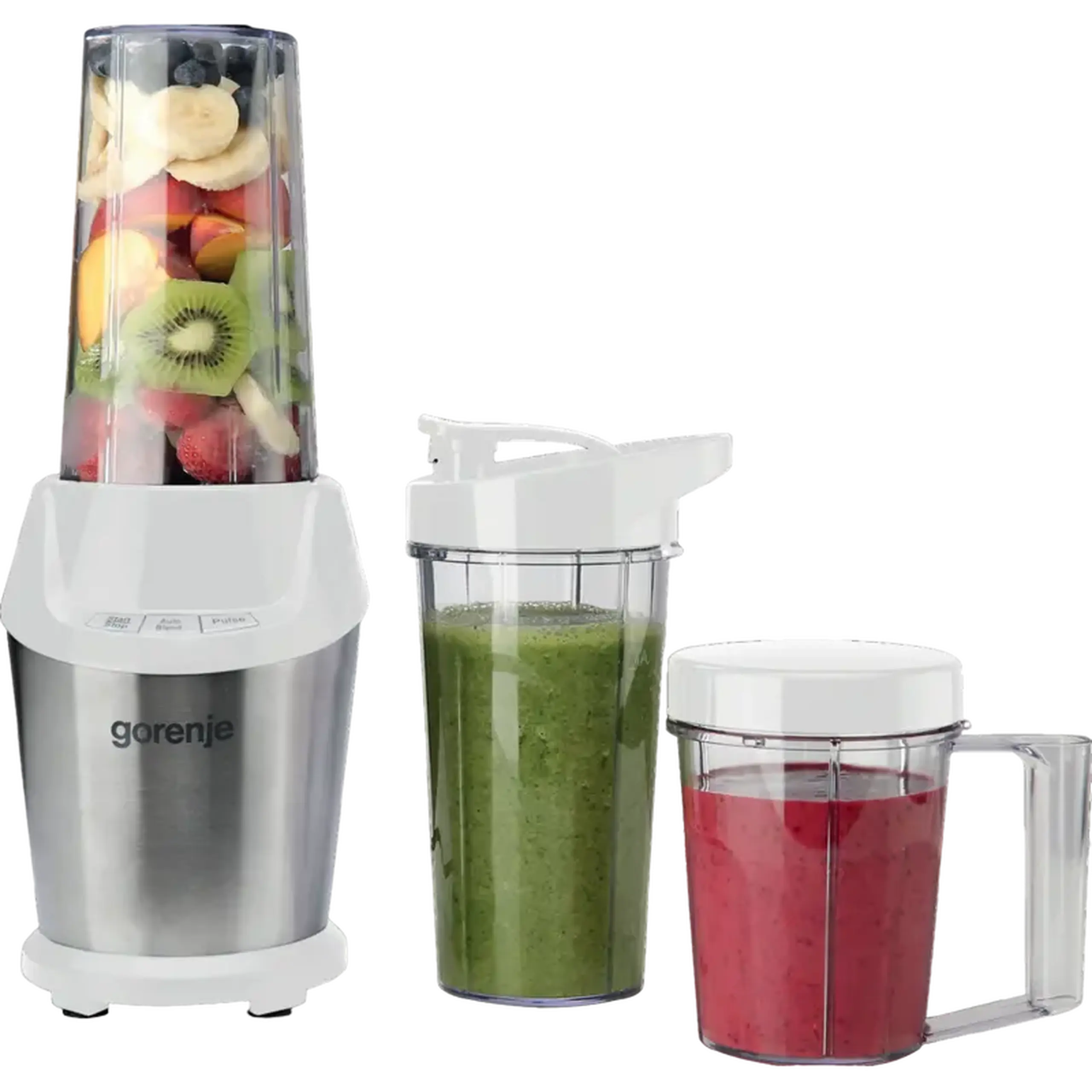 Blender staționar Gorenje BN1000E, Oțel Inoxidabil / Alb